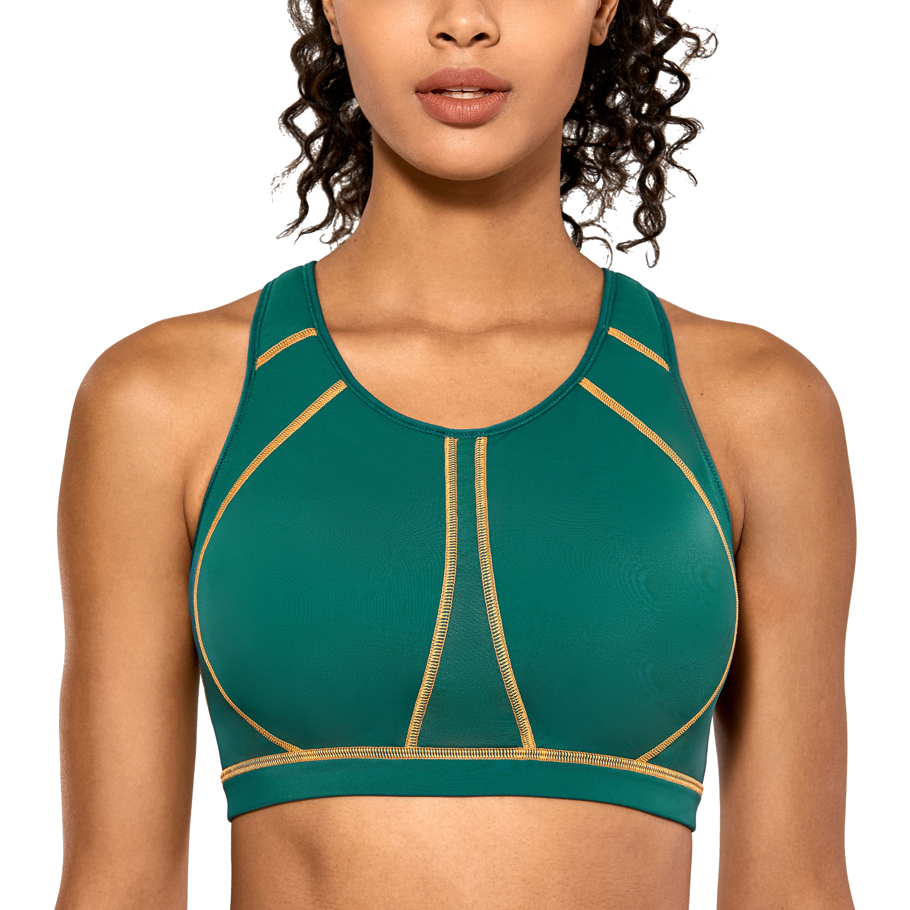 SYROKAN Women's Full Support Racerback Lightly Lined Underwire