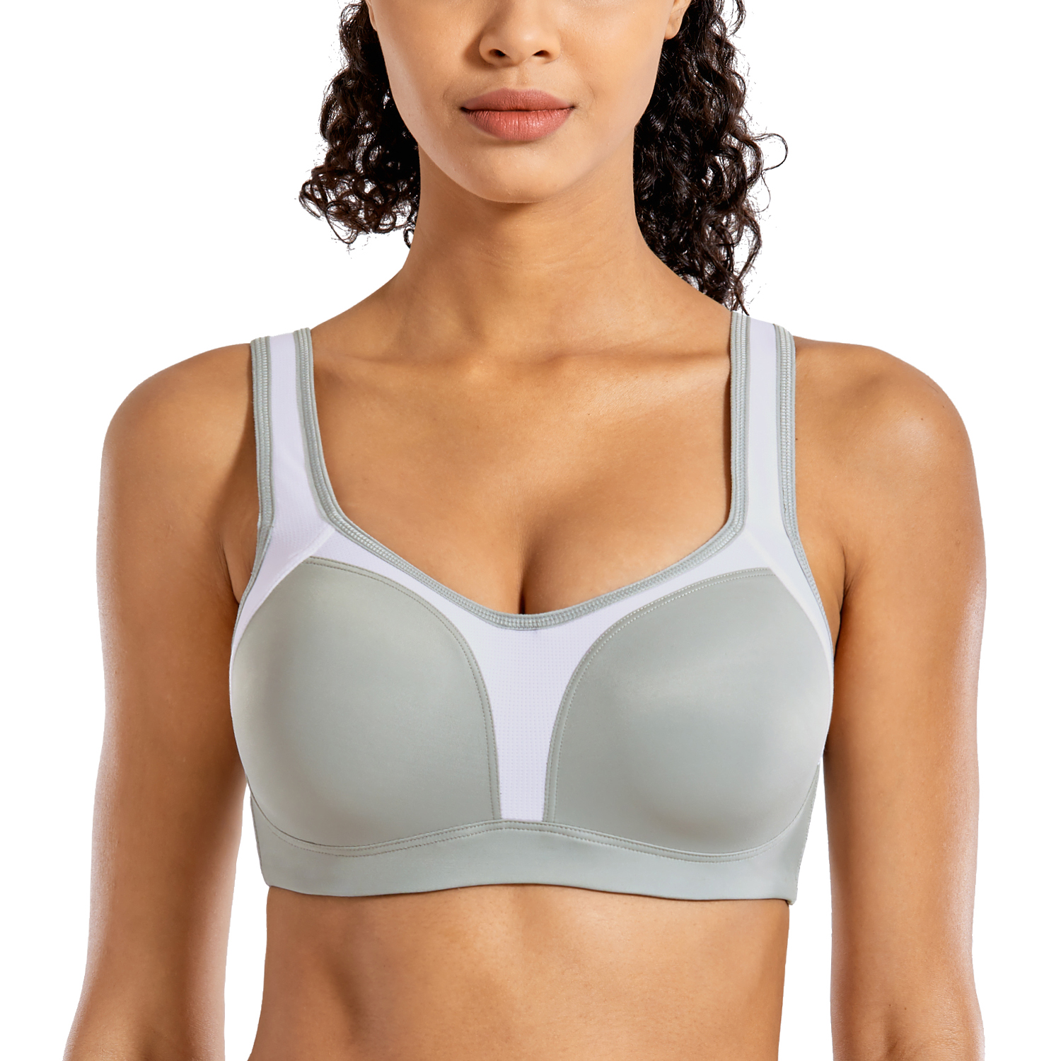 SYROKAN Women S High Impact Sports Bra Underwire Firm Support Contour Padded EBay