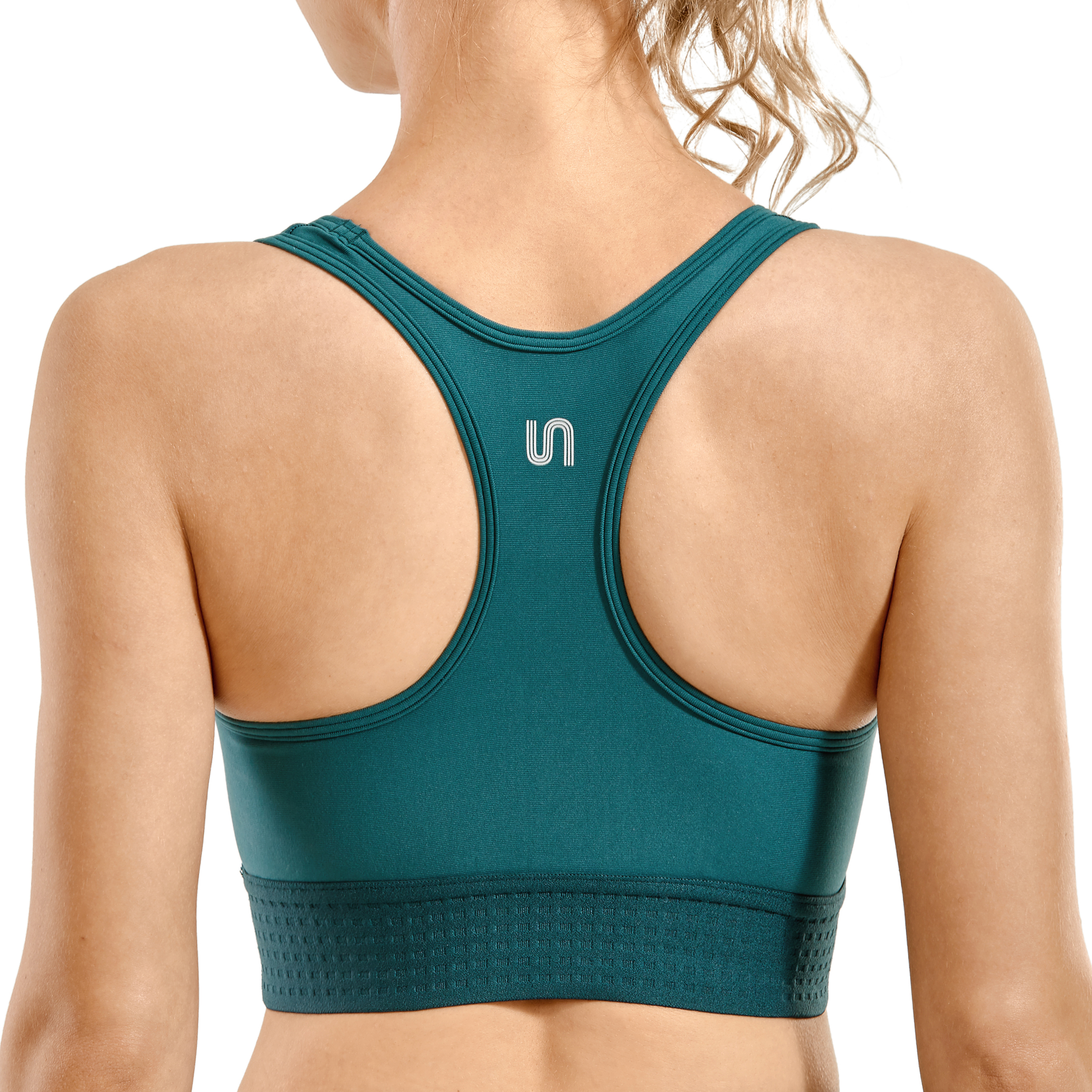 SYROKAN Women High Impact Sports Bra Removable Padded ...