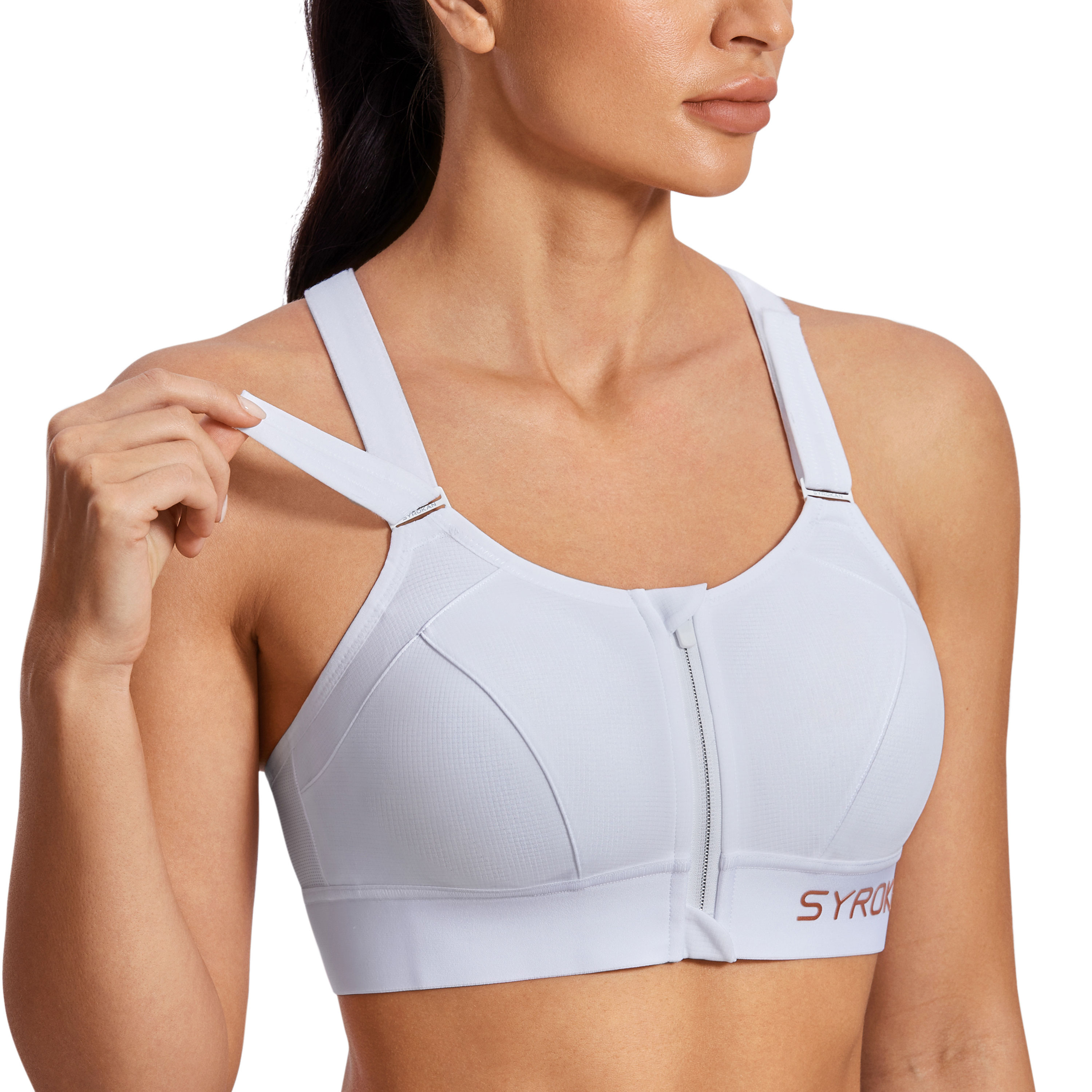 Buy SYROKANHigh Impact Sports Bras for Women Support Underwire Cross Back Large  Bust Cool Comfort Molded Cup Online at desertcartSeychelles
