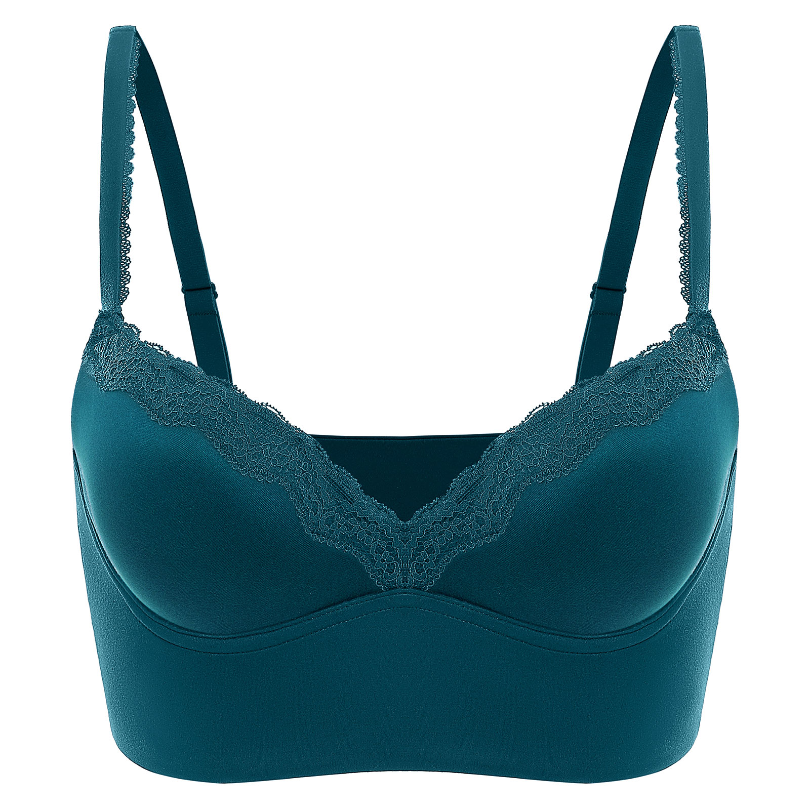 Naturana Underwired Lace Push Up Bra With Removable Pads 7107