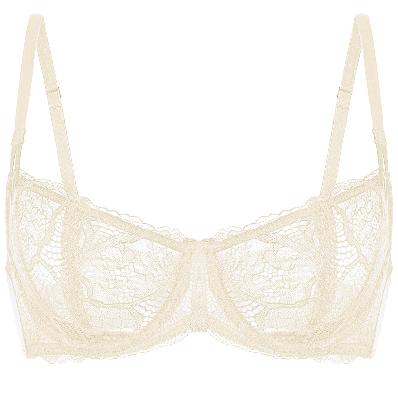 DOBREVA Plus Size Lace See Through Low Plunge Bra With Front Closure And  Underwire DD E F Cup From Dou01, $13.42