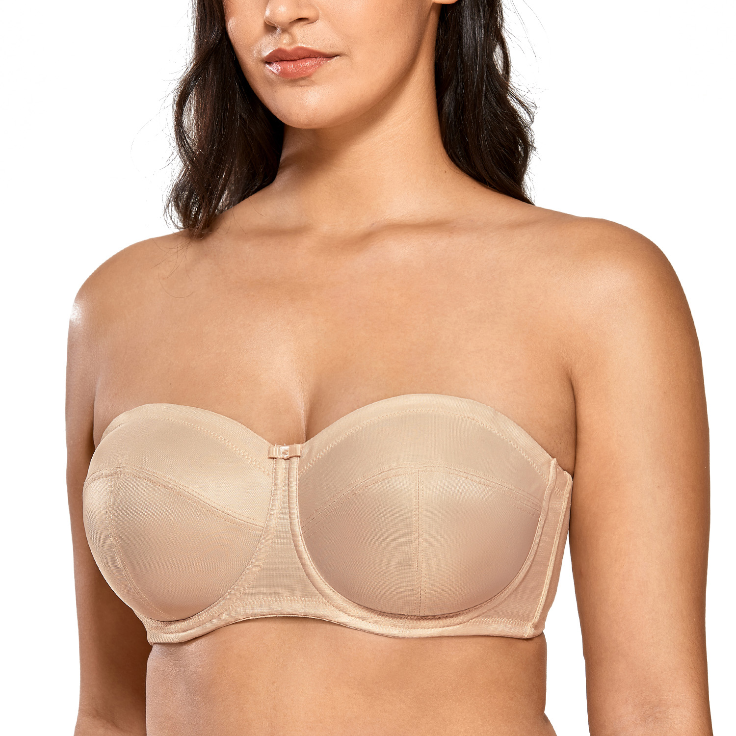 Women's Strapless Bra Underwire Minimizer Bra Multiway Non-Padded Large  Bust