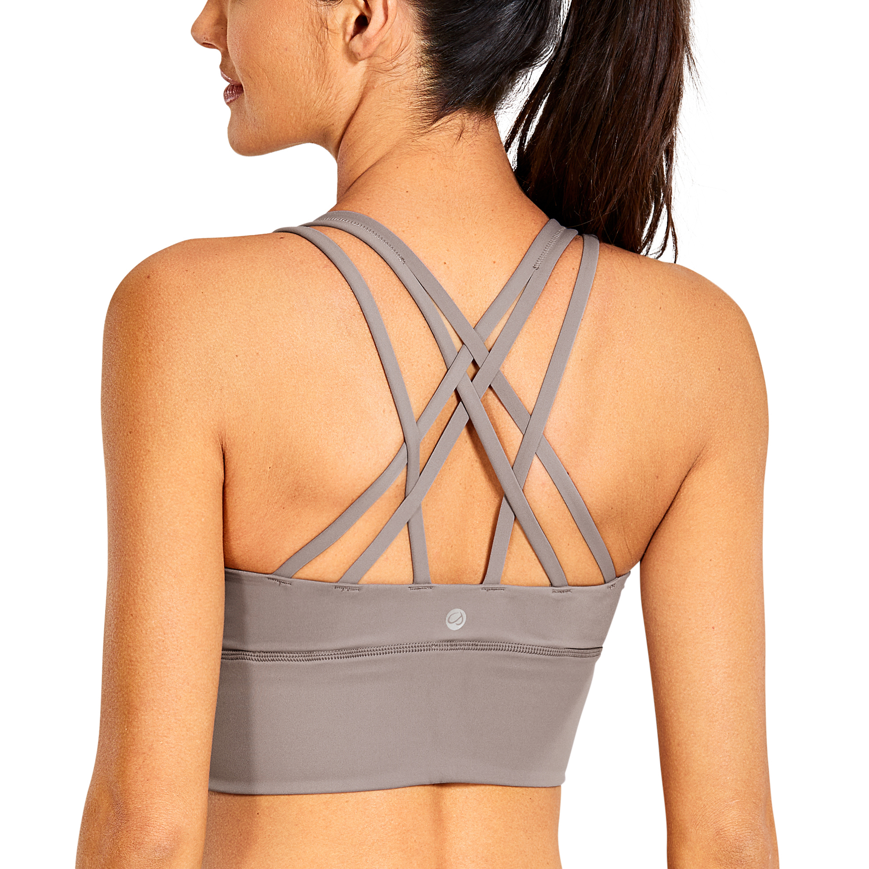 Comfortable Low Impact Strappy Sports Bra Wirefree Padded Yoga Top