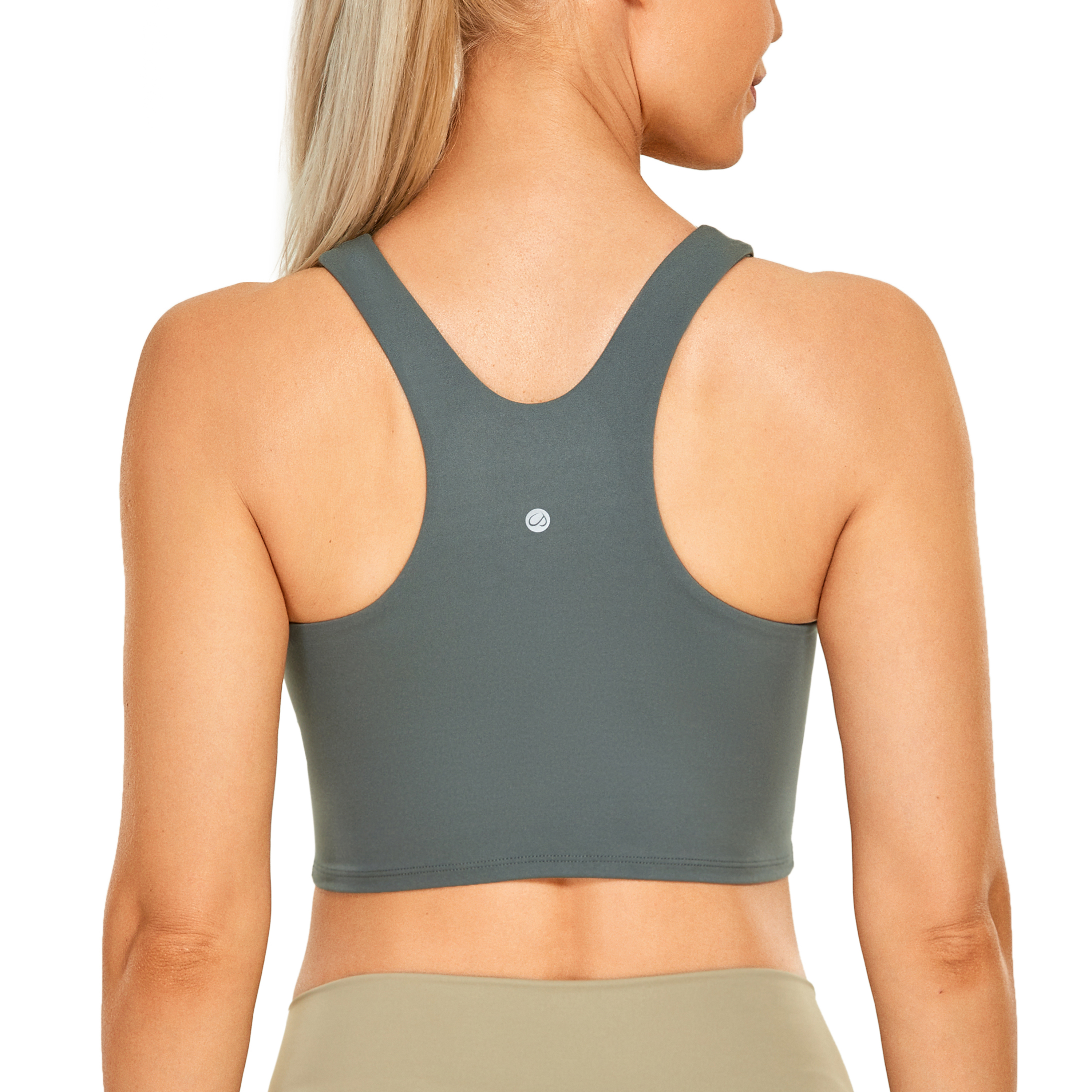 Women Light Support Sports Bra Pullover Front Close Built Up Yoga Bras  Padded Crop Tank Top Athletic Cami Exercise Seamless : : Clothing