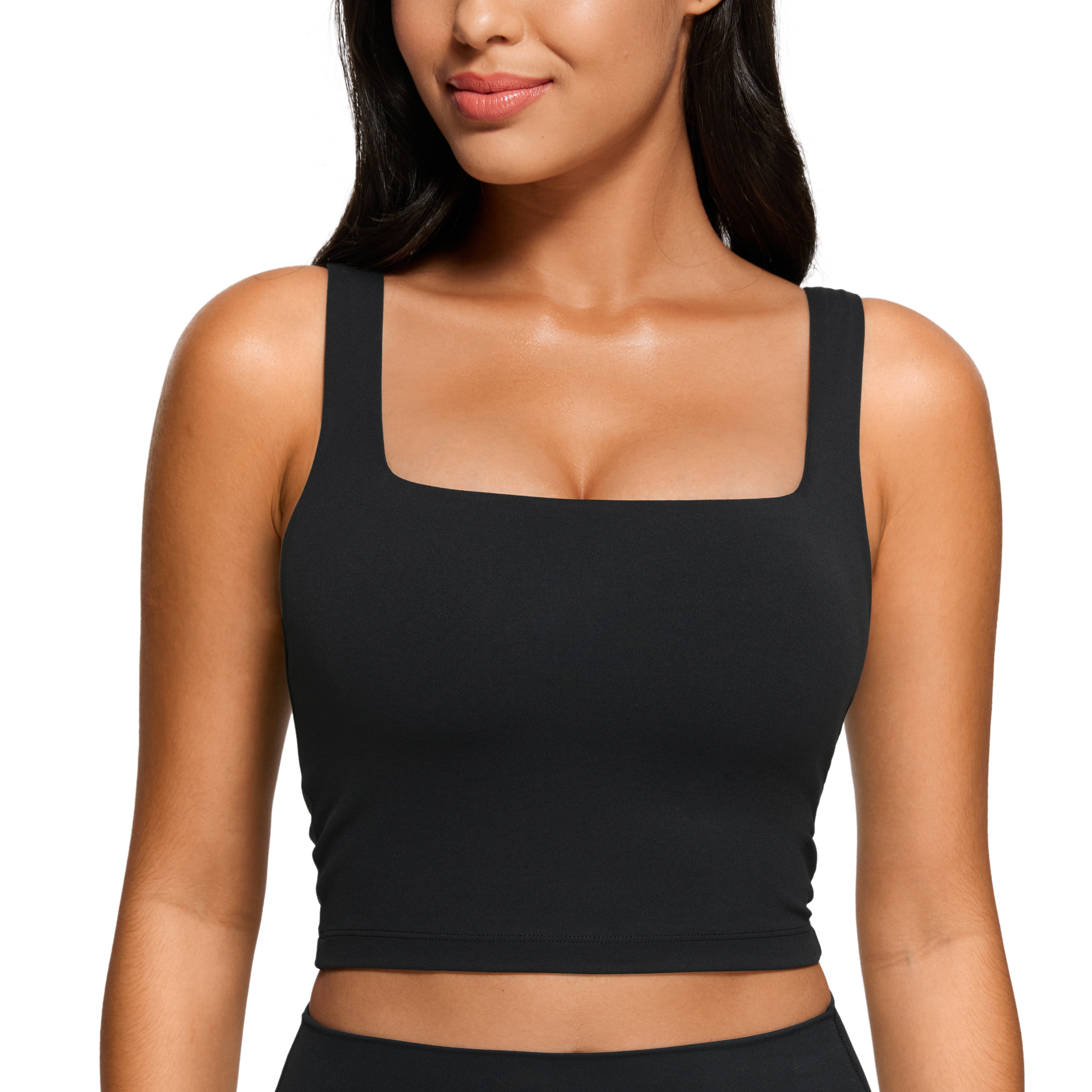 CRZ YOGA Damen Butterluxe Sport BH Gepolstert Crop Tops Fitness Workout Bra