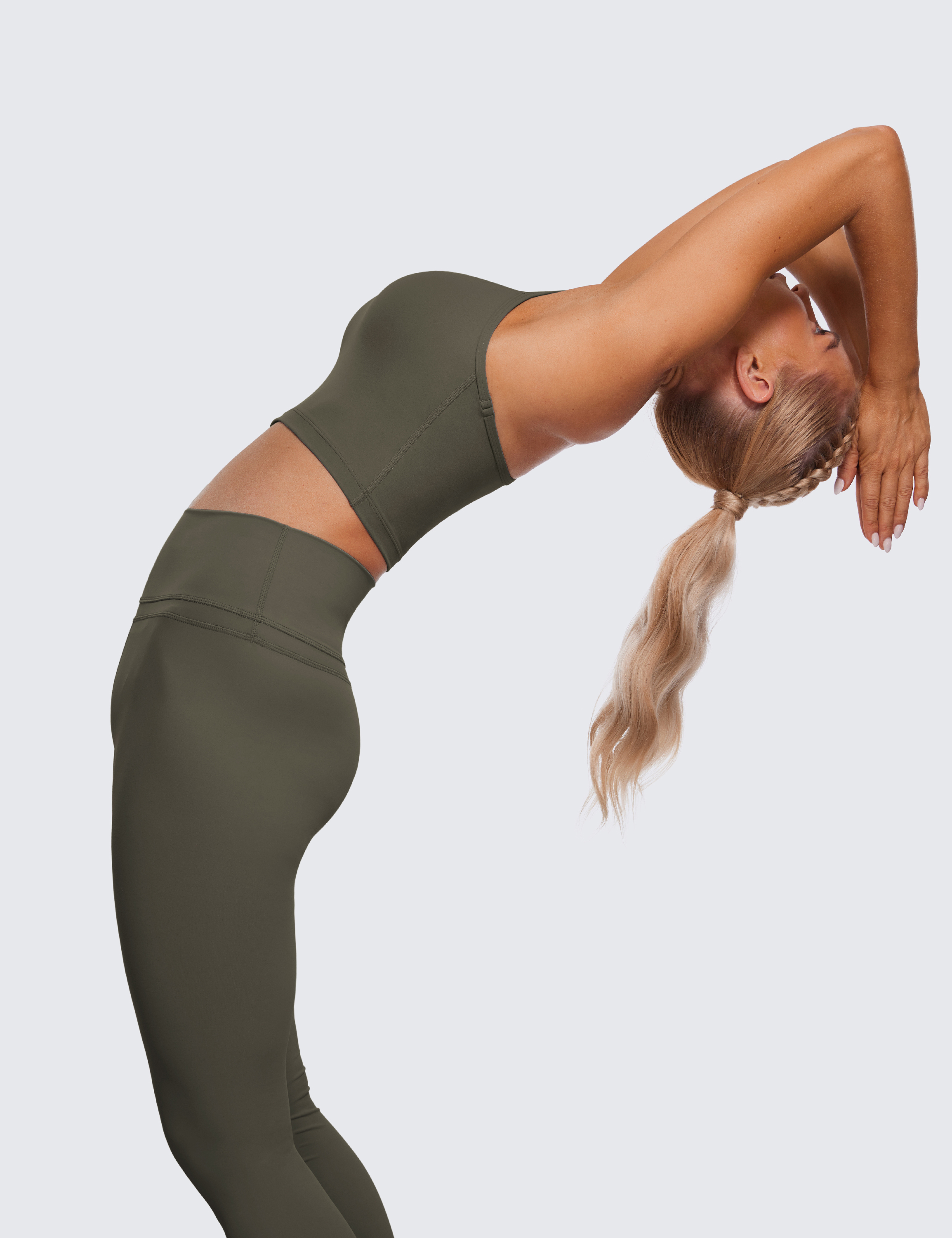 CRZ YOGA Butterluxe Y-Back Longline Sport Bra for Women Light Gym Spaghetti  Straps Padded Yoga Bra Comfort Scoop Neck Fitness Crop Tops Grey Sage XS :  : Fashion