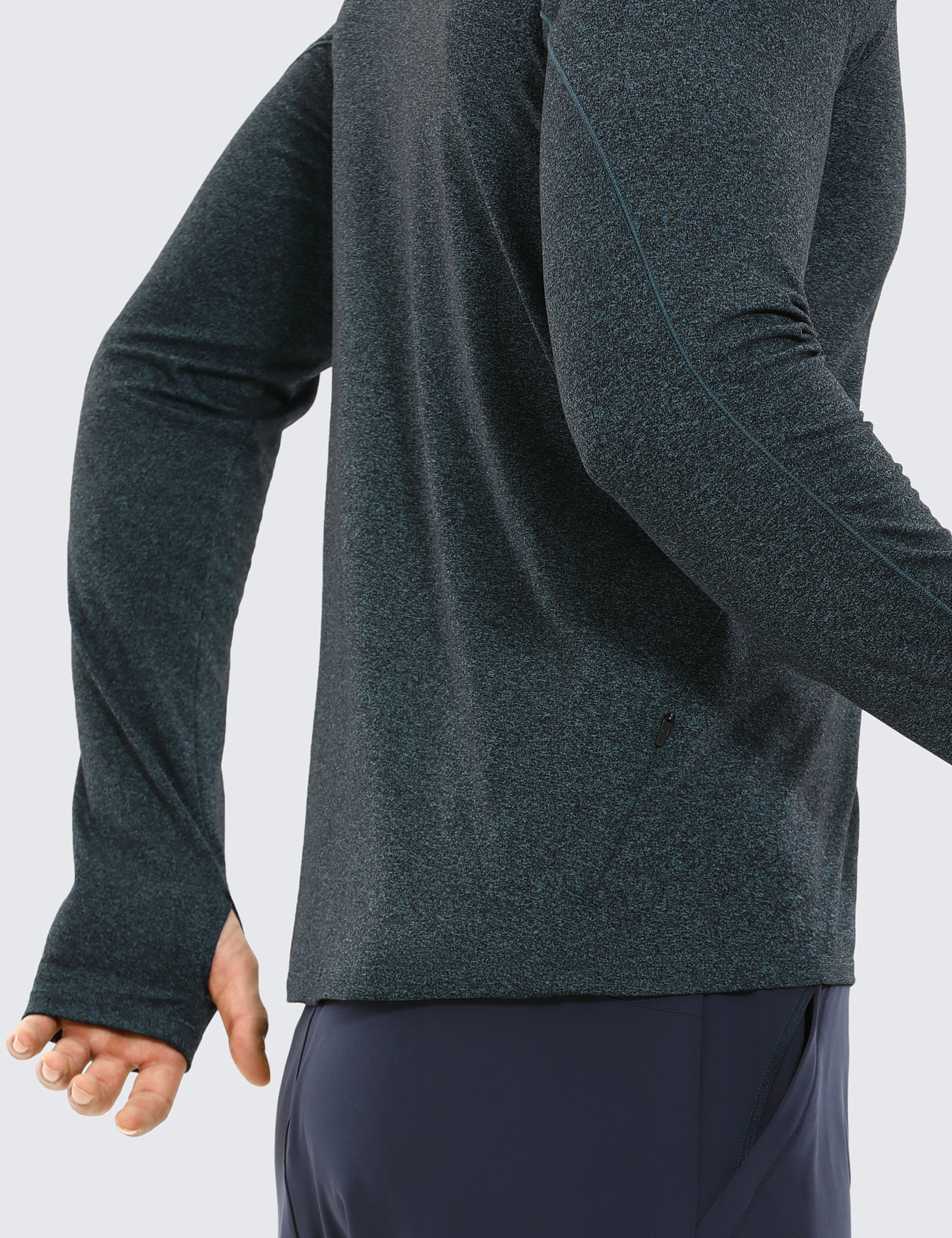 CRZ YOGA Men's Half Zip Pullover Athletic Tee Shirts Workout Running  Sweatshirt