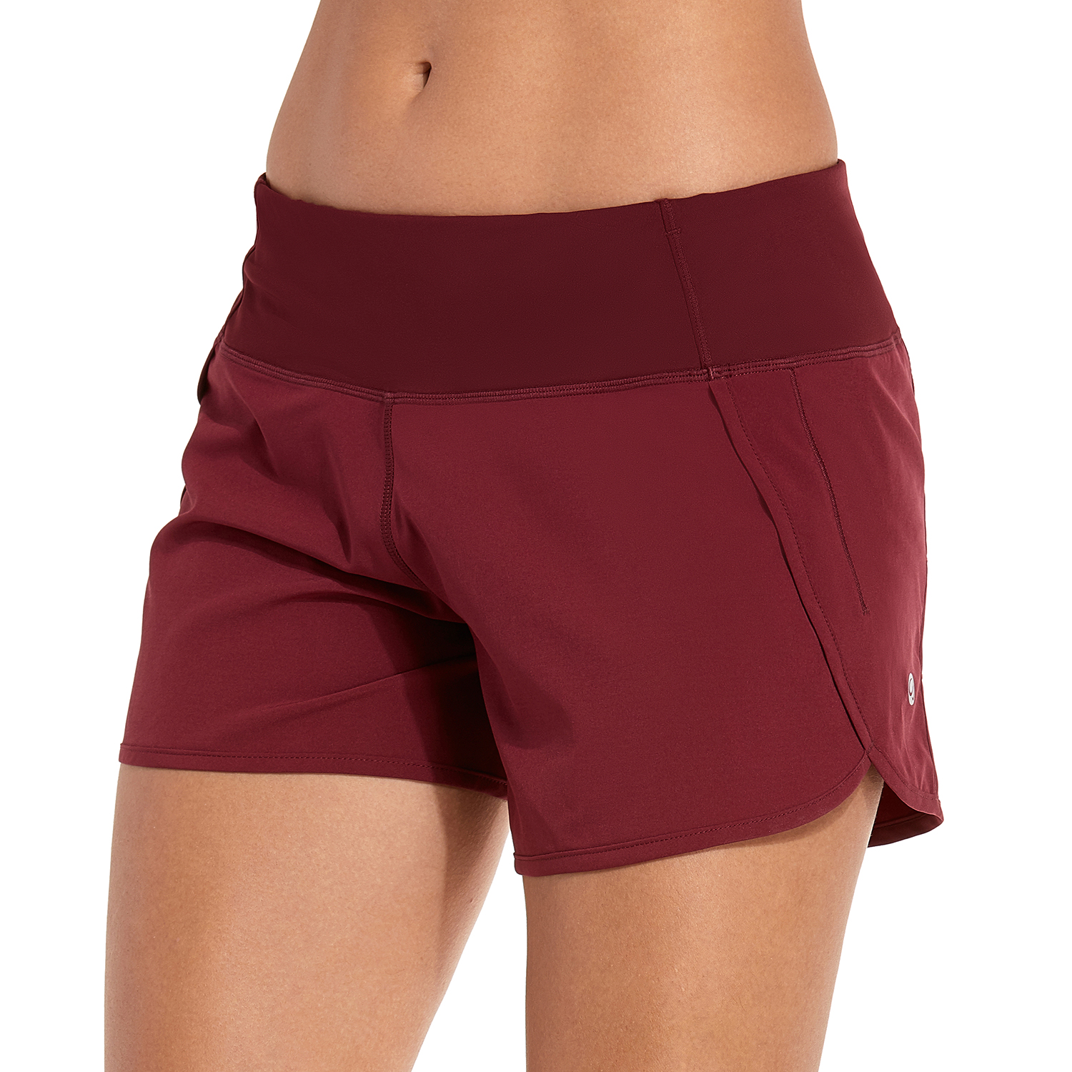 womens sports shorts with zip pockets