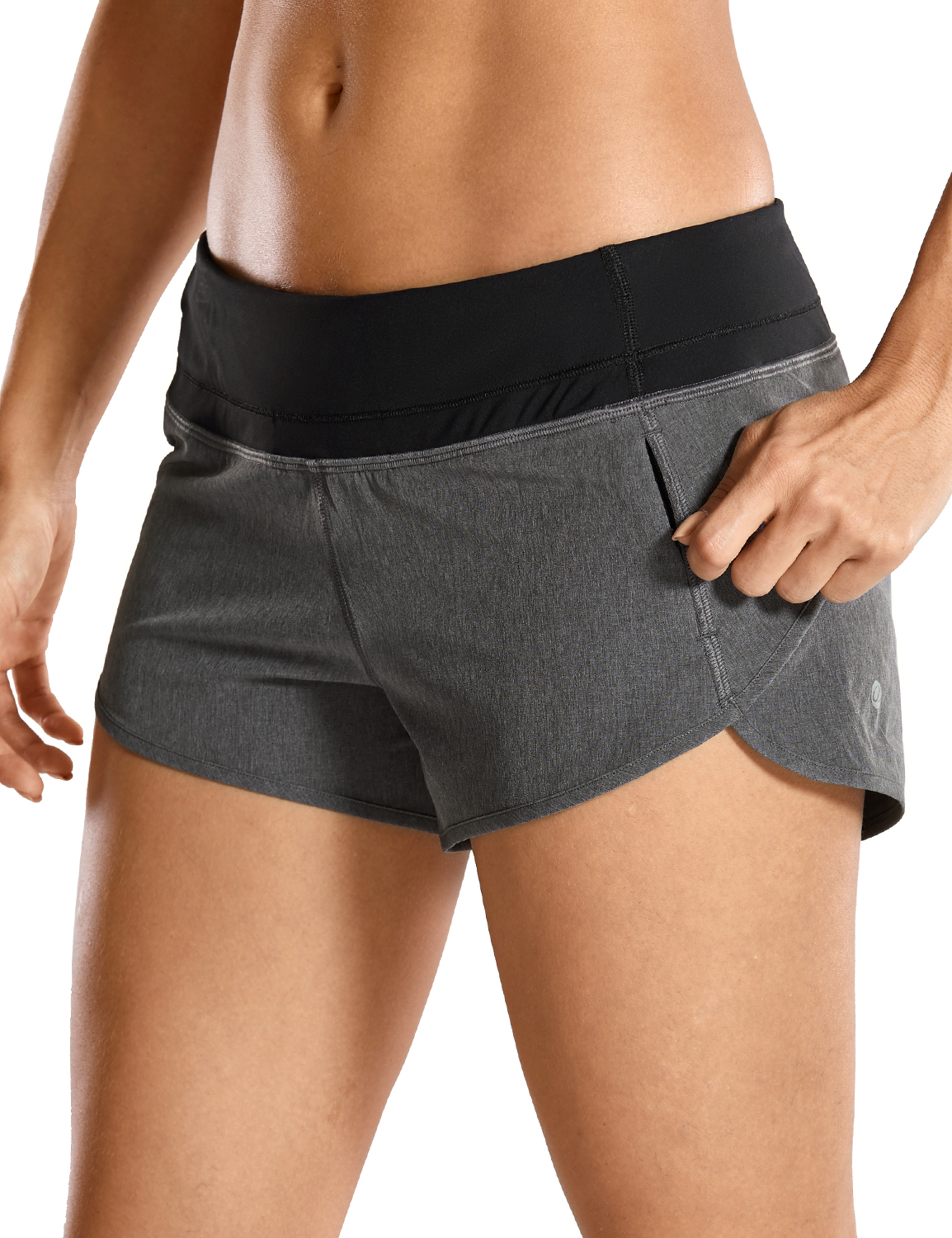 Crz Yoga Women S Quick Dry Workout Sports Active Running Shorts 2 5 Inches Ebay