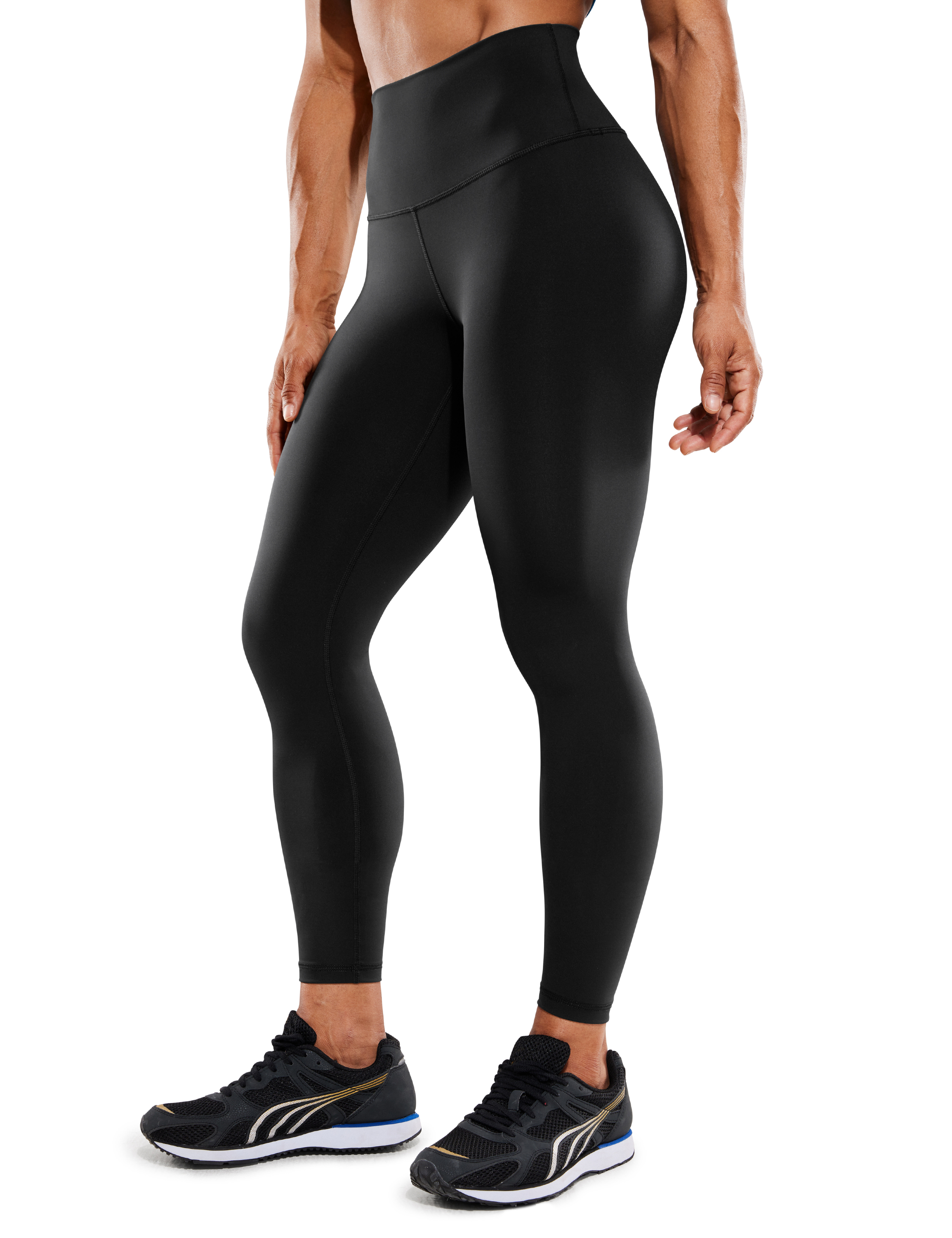 CRZ YOGA Hugged Feeling Womens 25 Inches Compression Leggings Thick High  Waisted