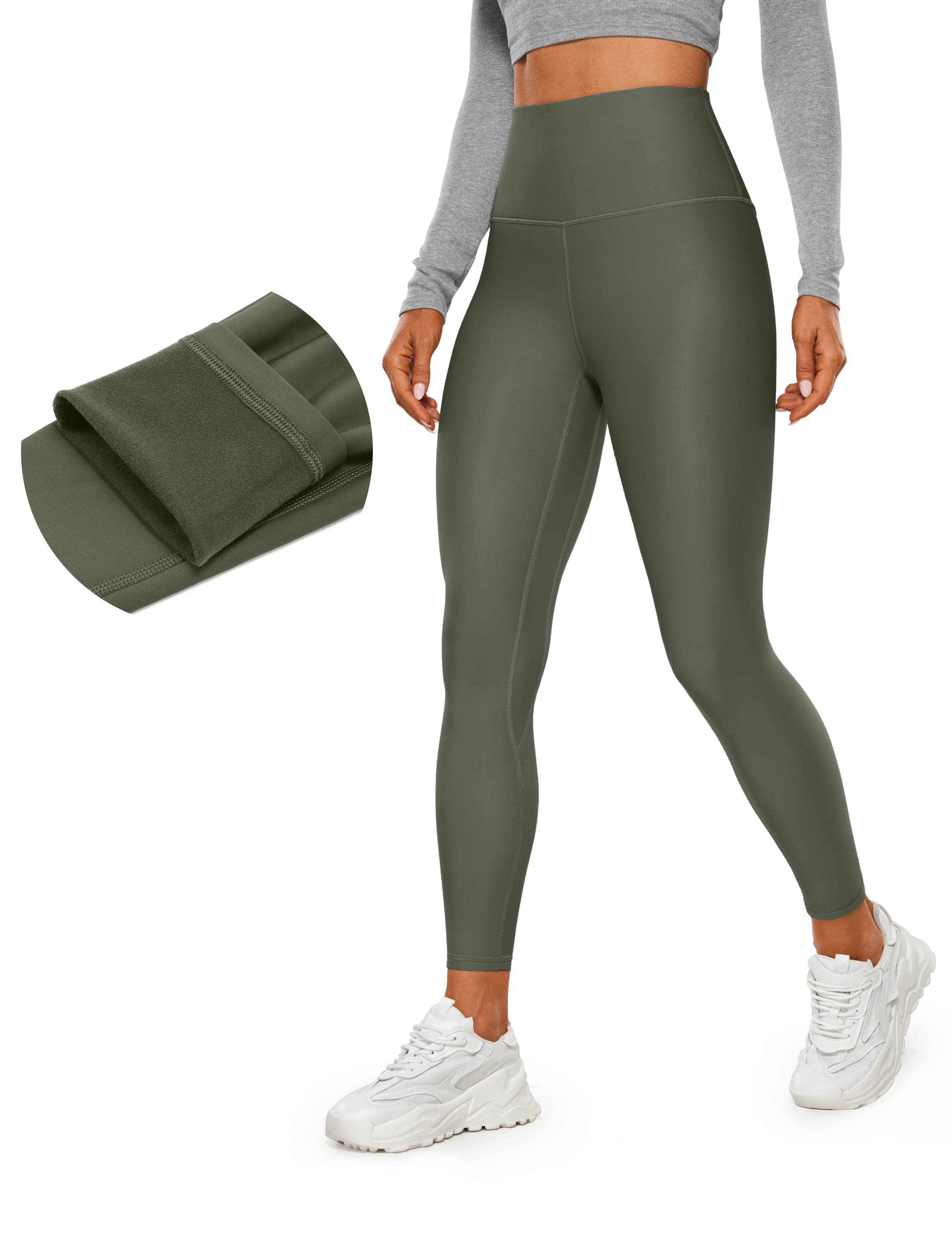 Crz Yoga Women's High Waisted Workout Pants 7/8 Yoga Leggings With