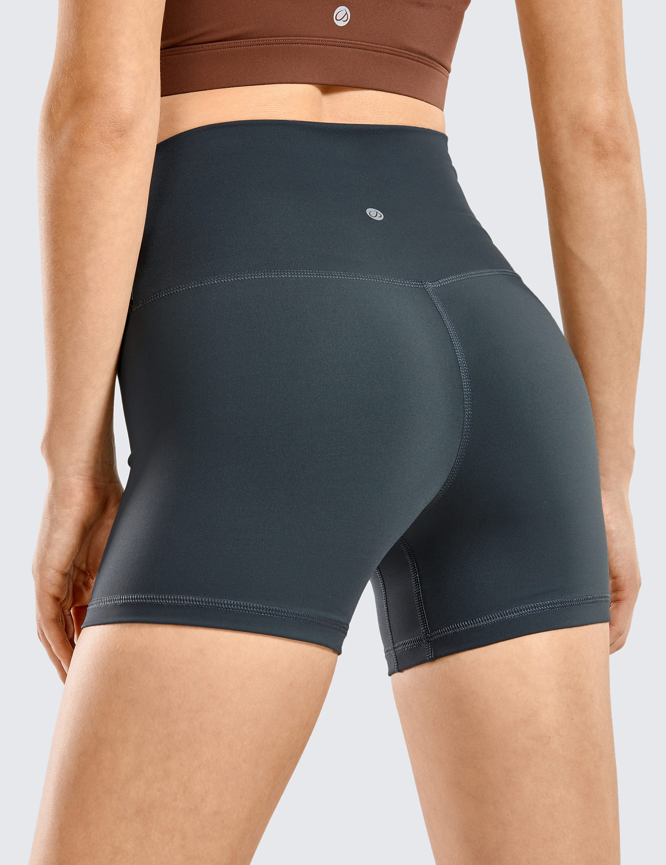 SAYFUT Women's Seamless Pants Yoga Soft Sport Mini Shorts Skinny