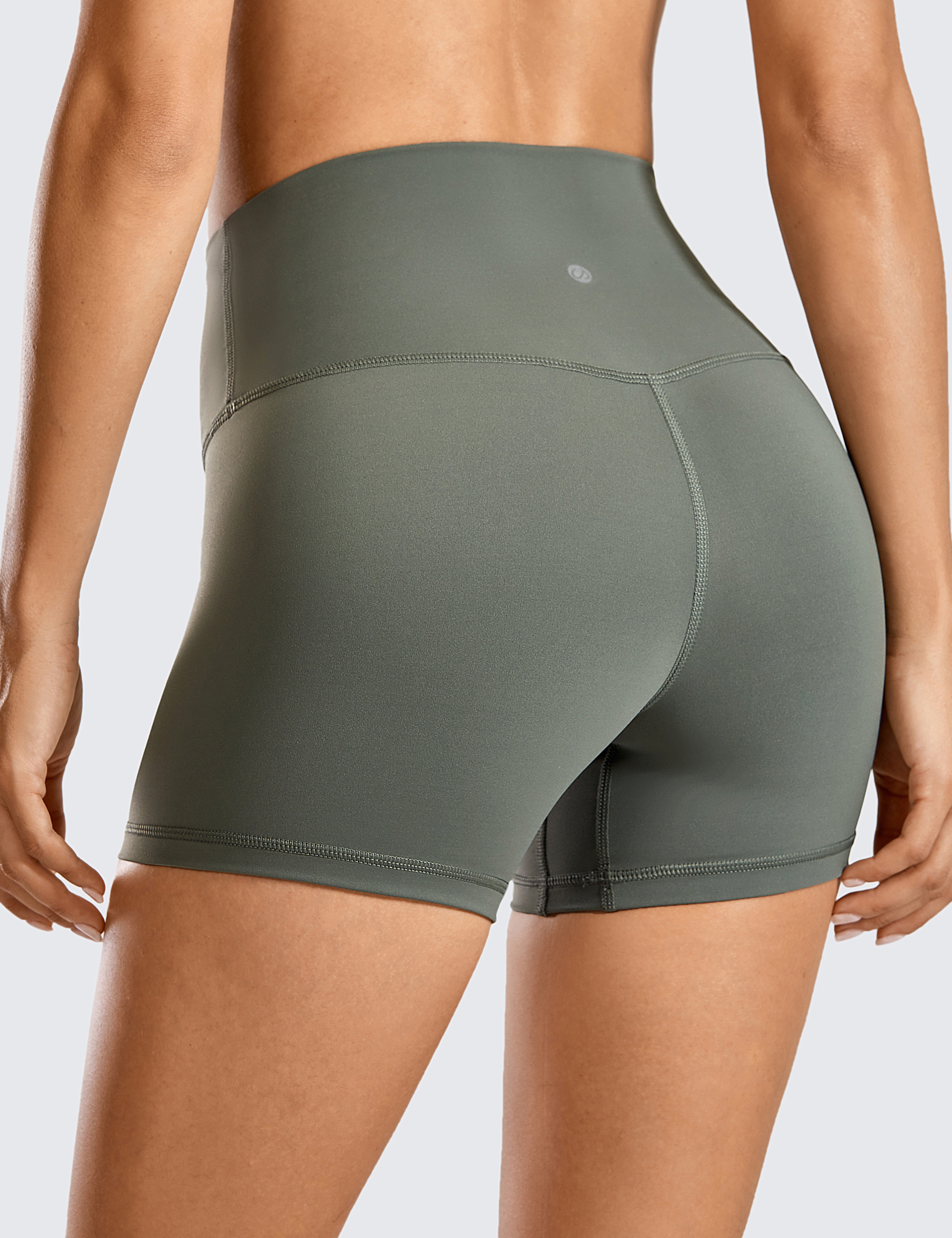 90 Degree By Reflex High Waist Power Flex Yoga Shorts - Tummy Control Biker  Shorts for Women 2 Pack