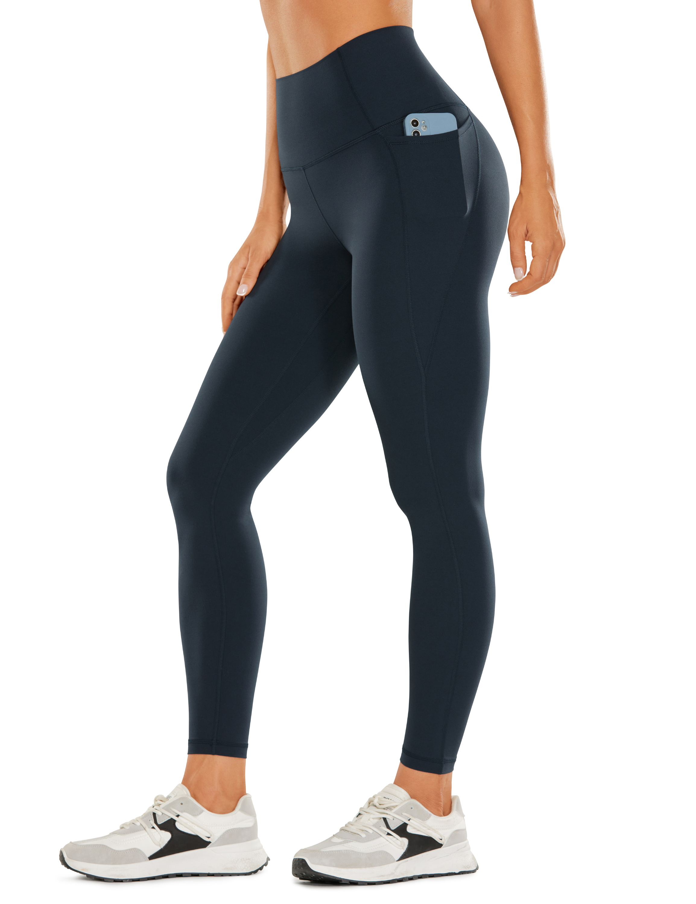 CRZ YOGA Butterluxe Womens 25 Inches Workout Leggings with Pockets