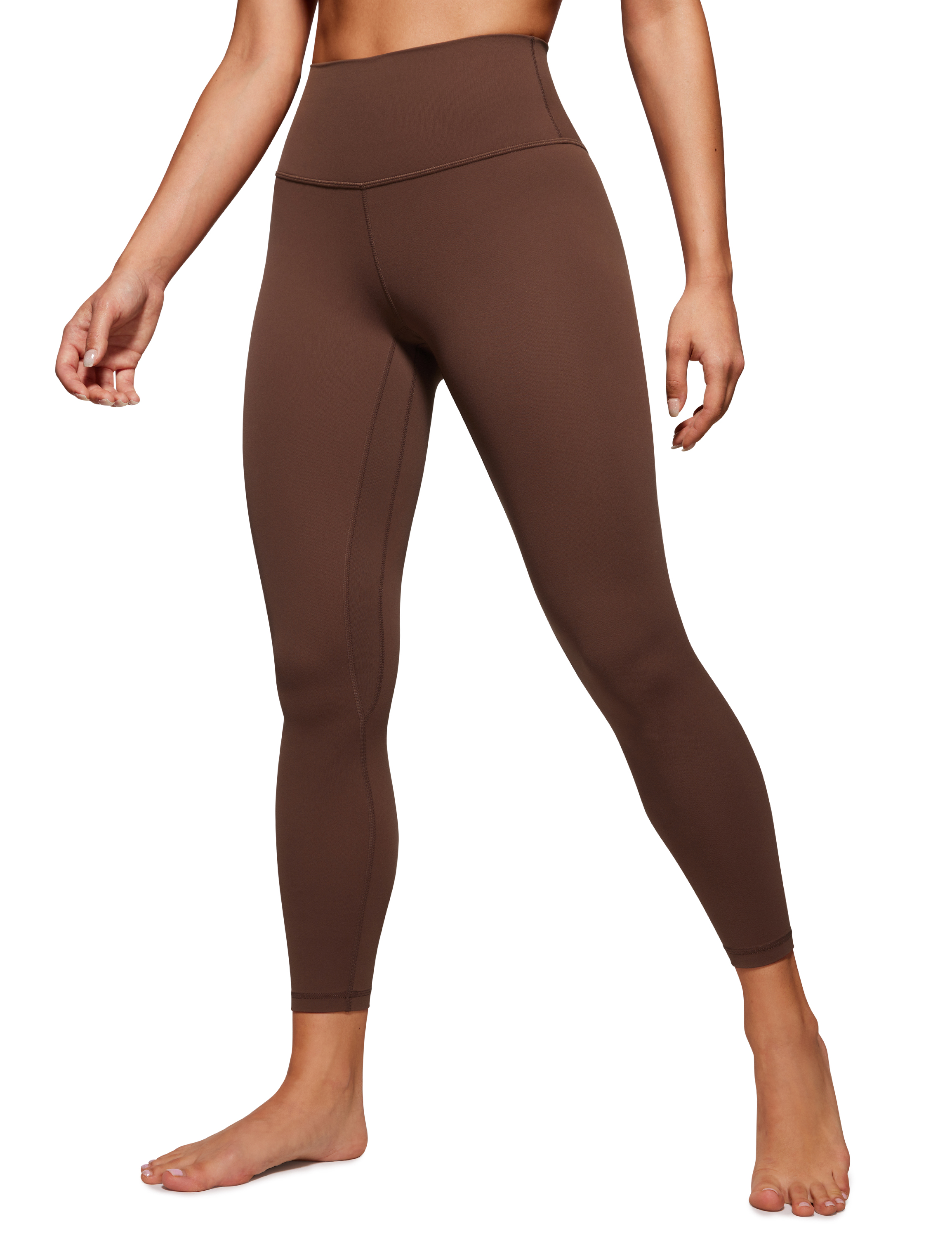 CRZ YOGA Butterluxe Womens High Waisted 25 Inches Yoga Leggings Double Seamed