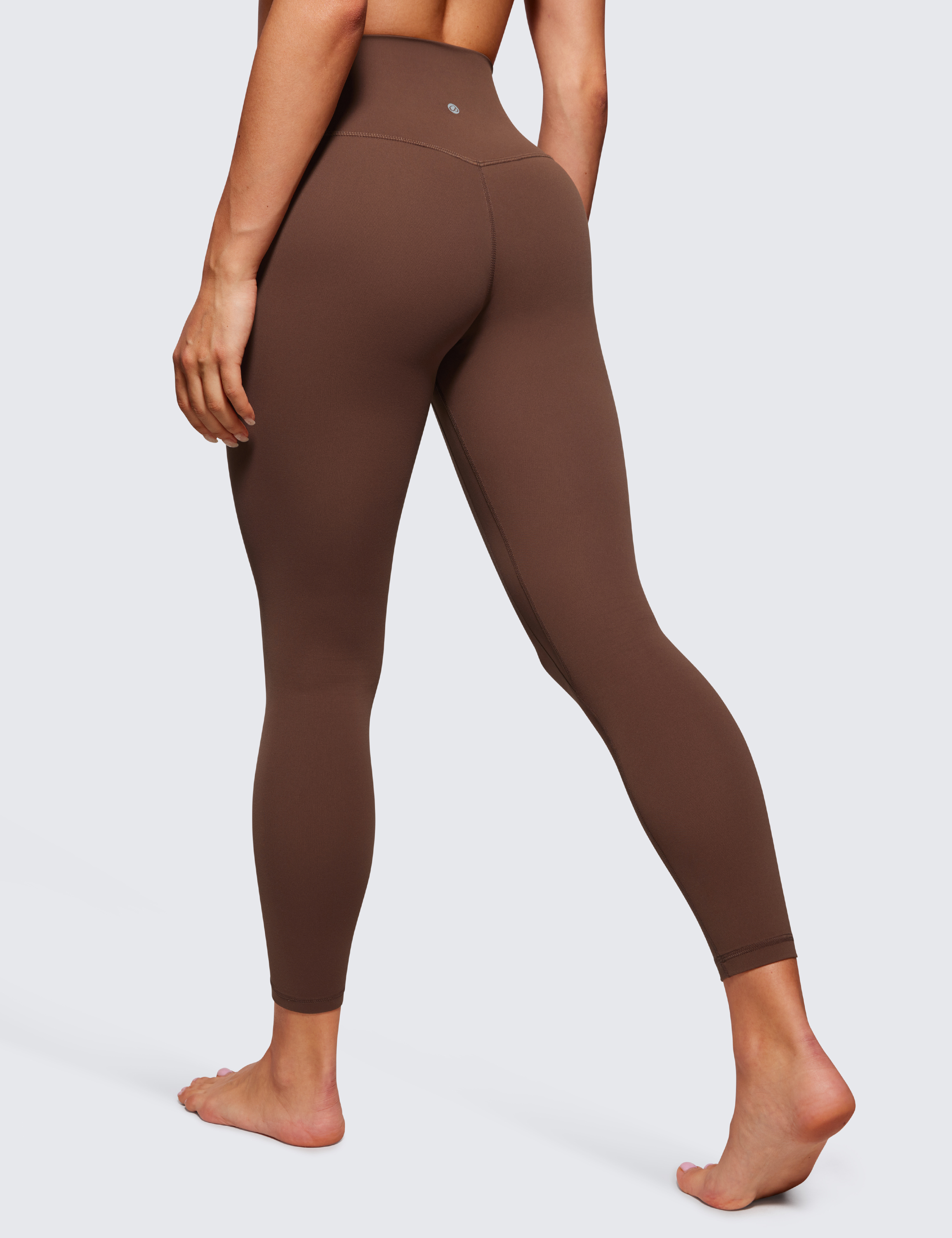 CRZ YOGA Butterluxe Womens High Waisted 25 Inches Yoga Leggings Double Seamed