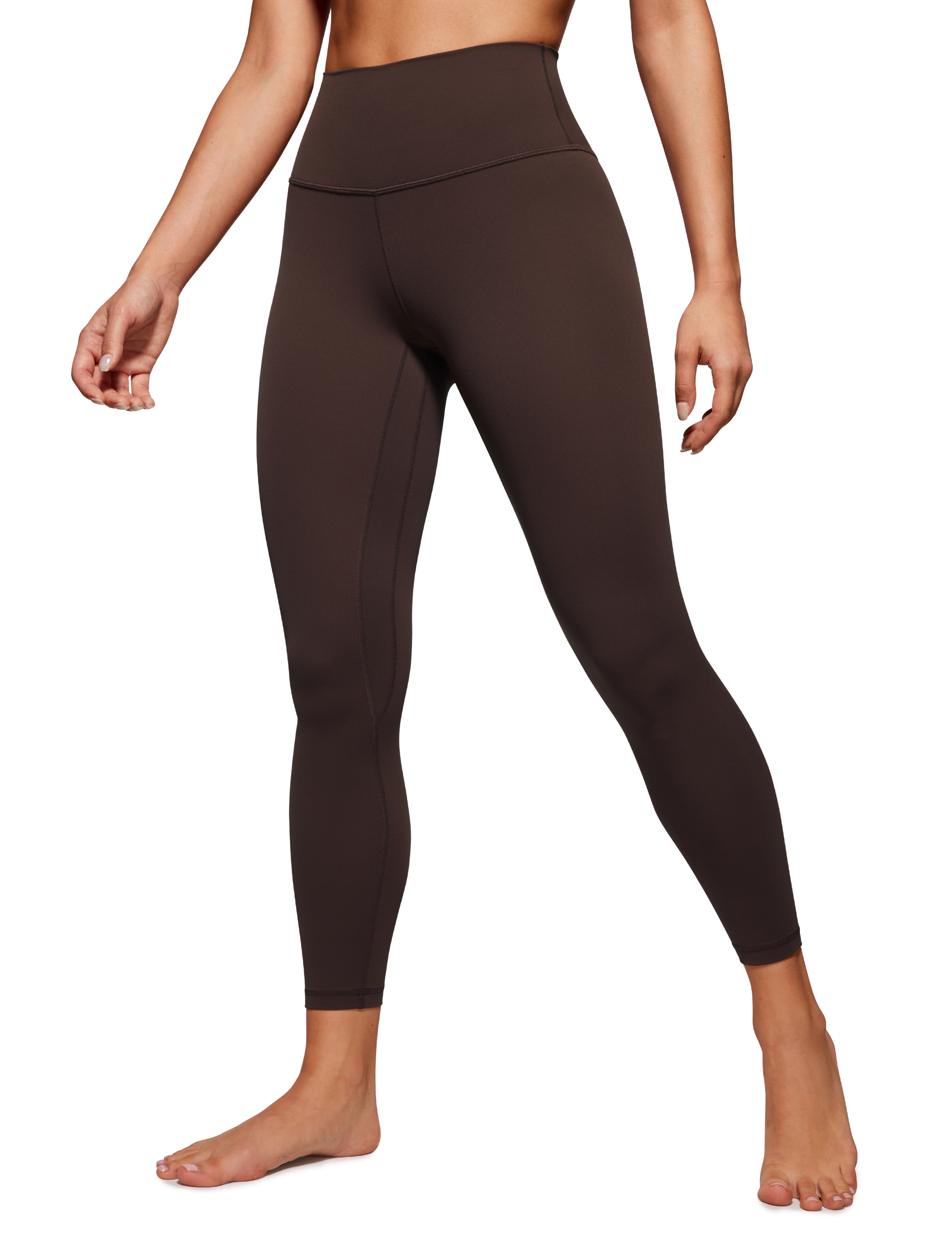 CRZ YOGA Butterluxe Womens High Waisted 25 Inches Yoga Leggings Double Seamed