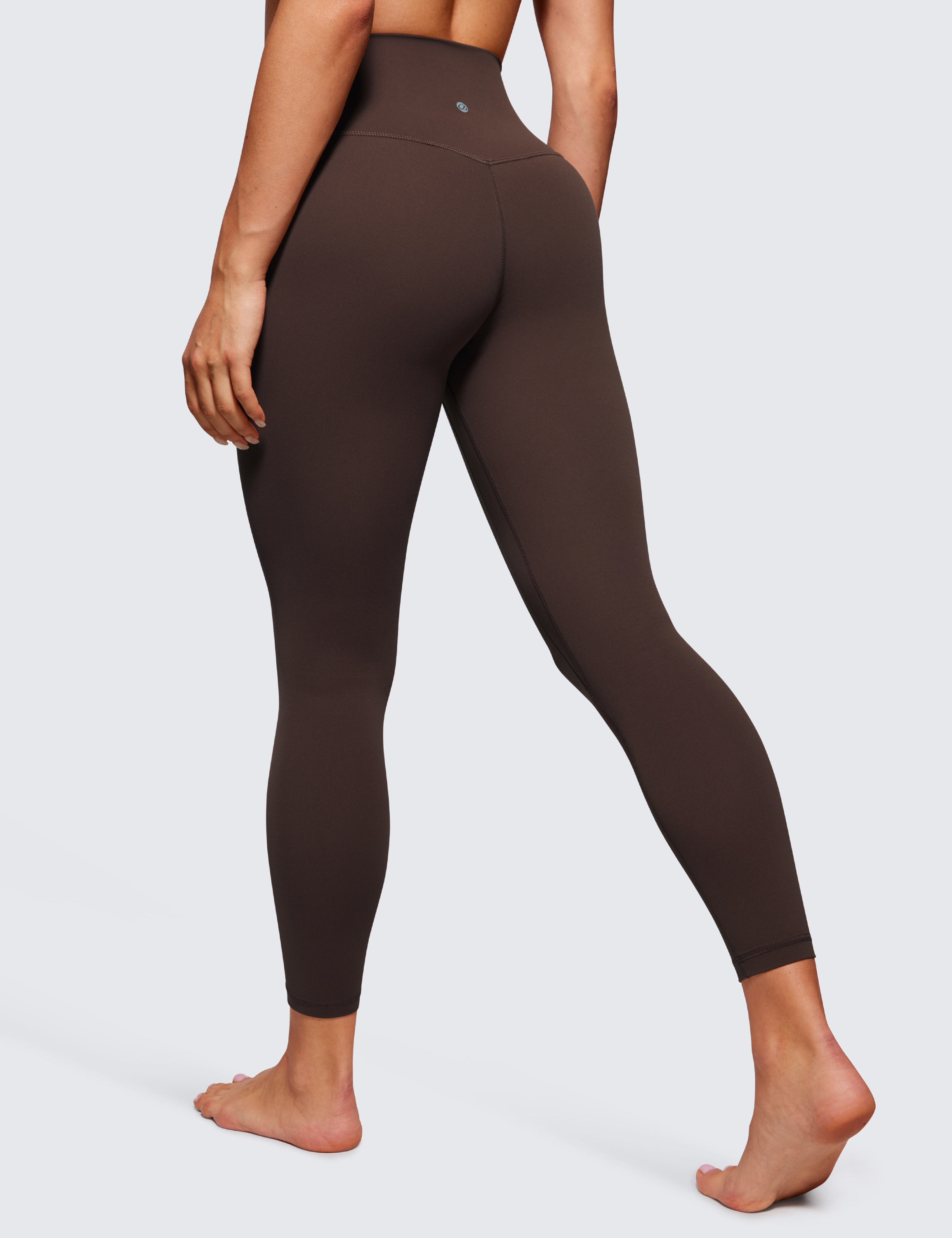 CRZ YOGA Butterluxe Womens High Waisted 25 Inches Yoga Leggings Double Seamed