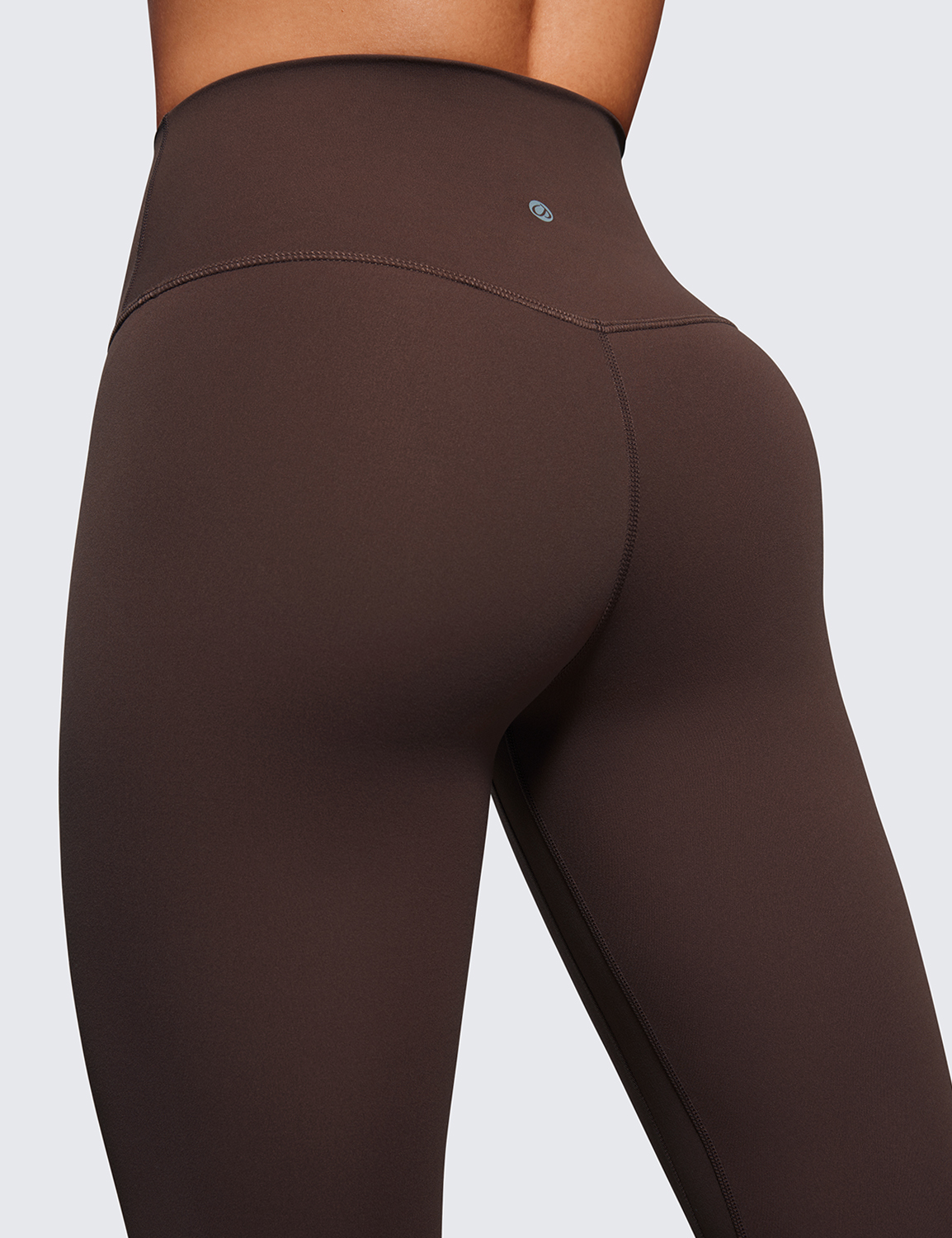 CRZ YOGA Butterluxe Womens High Waisted 25 Inches Yoga Leggings Double Seamed