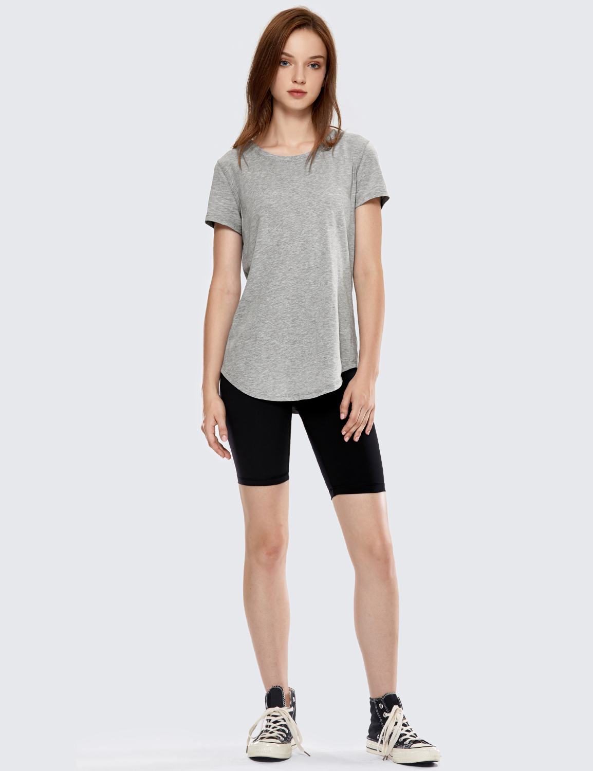 Crz Yoga Women Short Sleeve T Shirt Pima Cotton Workout Shirt Yoga Athletic Top Ebay 