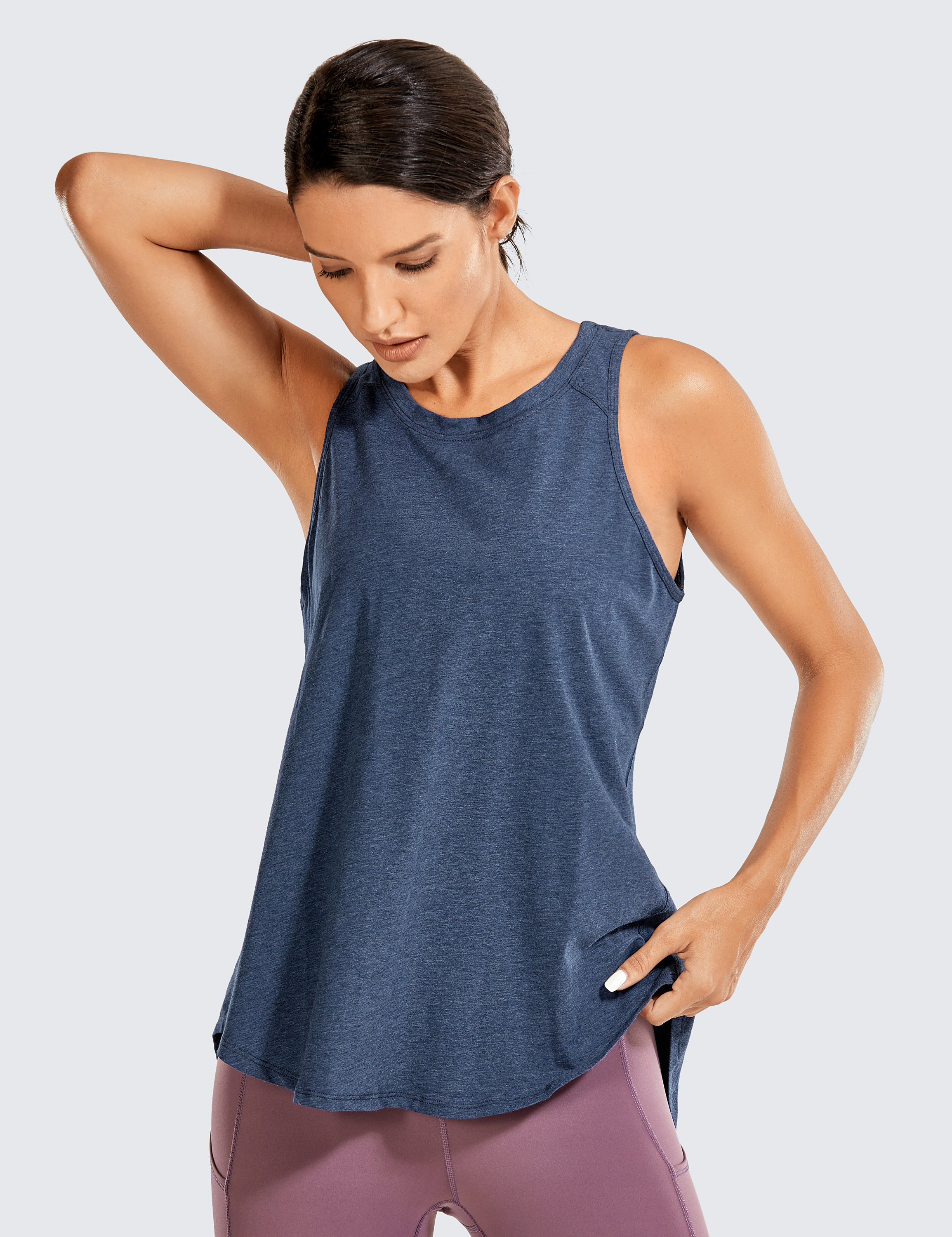 Gaiam Women's Open Back Yoga T-Shirt - Short Sleeve Workout