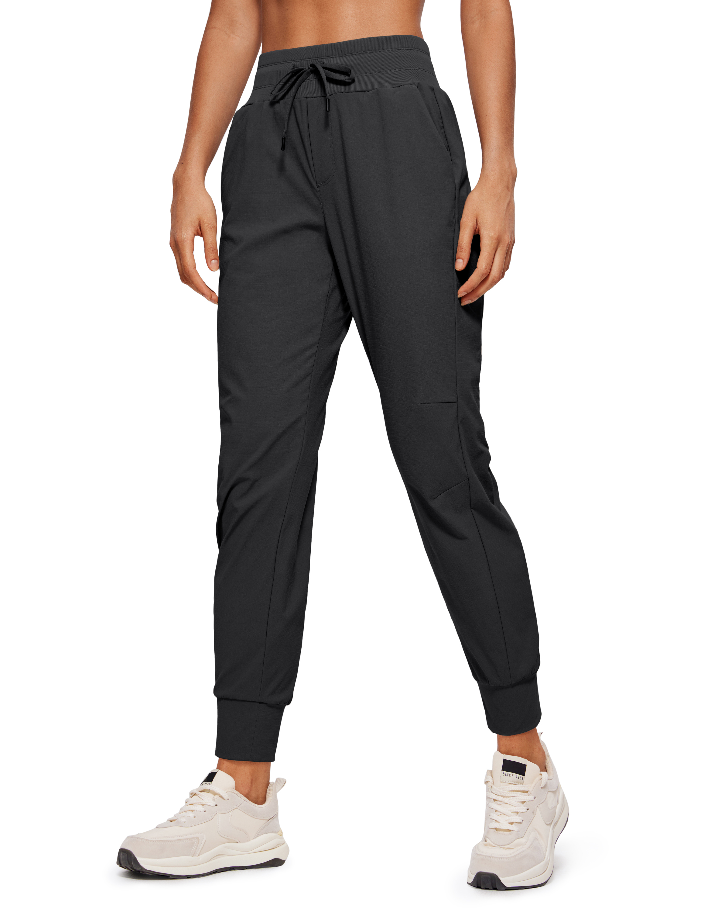  CRZ YOGA Lightweight Workout Joggers for Women, High Waisted  Outdoor Running Casual Track Pants with Pockets Black XX-Small : Clothing,  Shoes & Jewelry