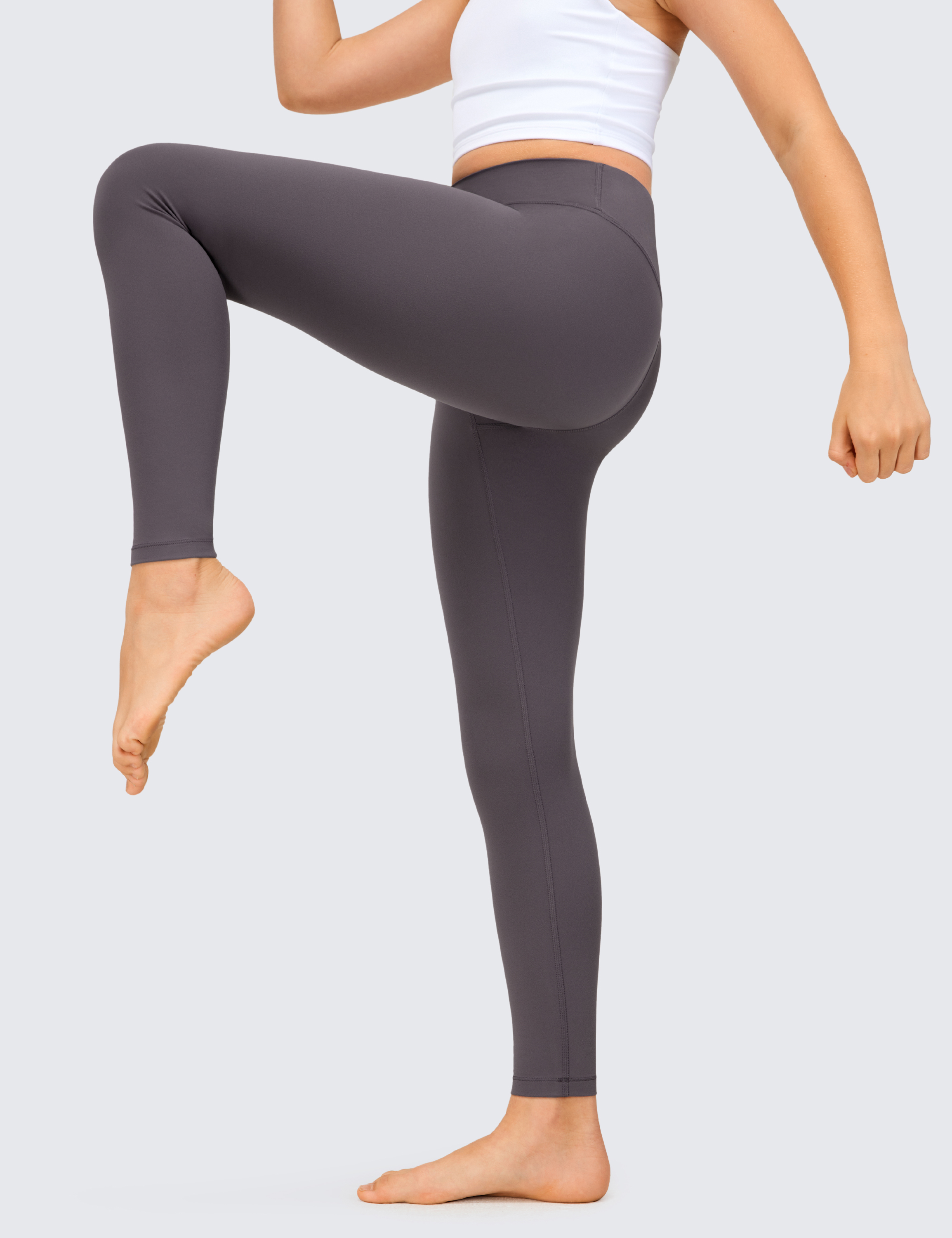Buy CRZ YOGAWomens Butterluxe Cross Waist Workout Leggings 25 Inches - V  Cross High Waisted Gym Athletic Yoga Leggings Online at desertcartINDIA