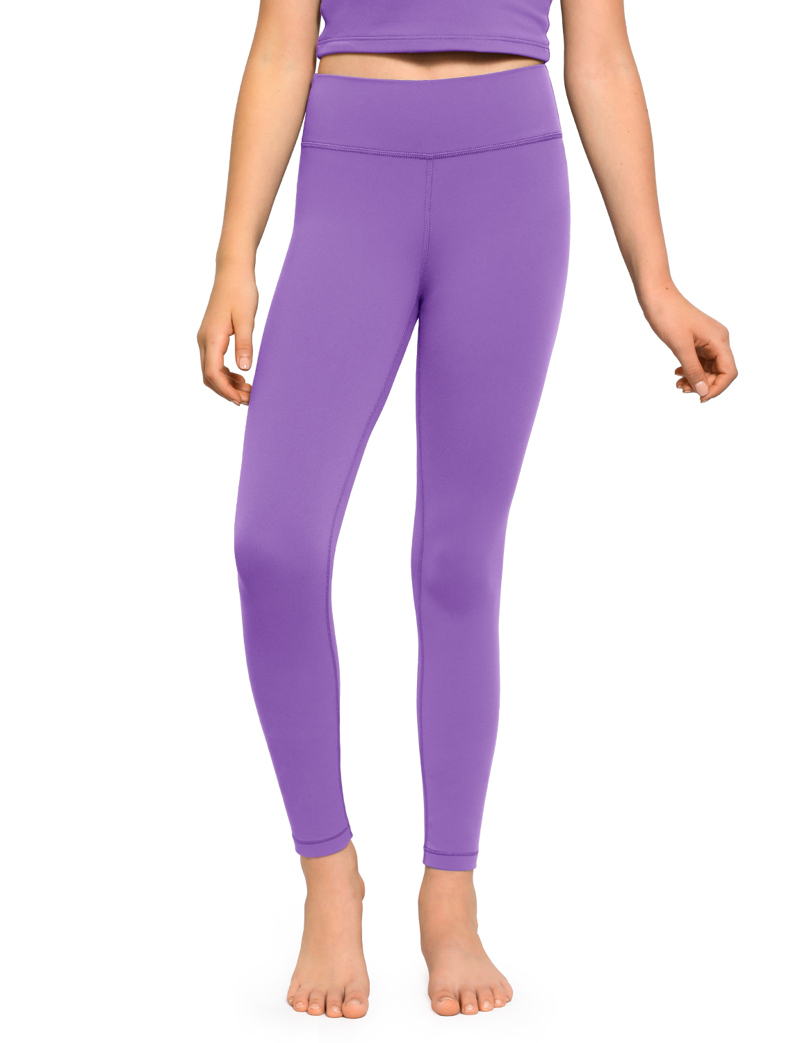  CRZ YOGA Butterluxe Womens Workout Leggings 26.5''- Full Length  High Waisted Yoga Pants Buttery Soft Athletic Gym Lounge Deep Purple  XX-Small : Clothing, Shoes & Jewelry