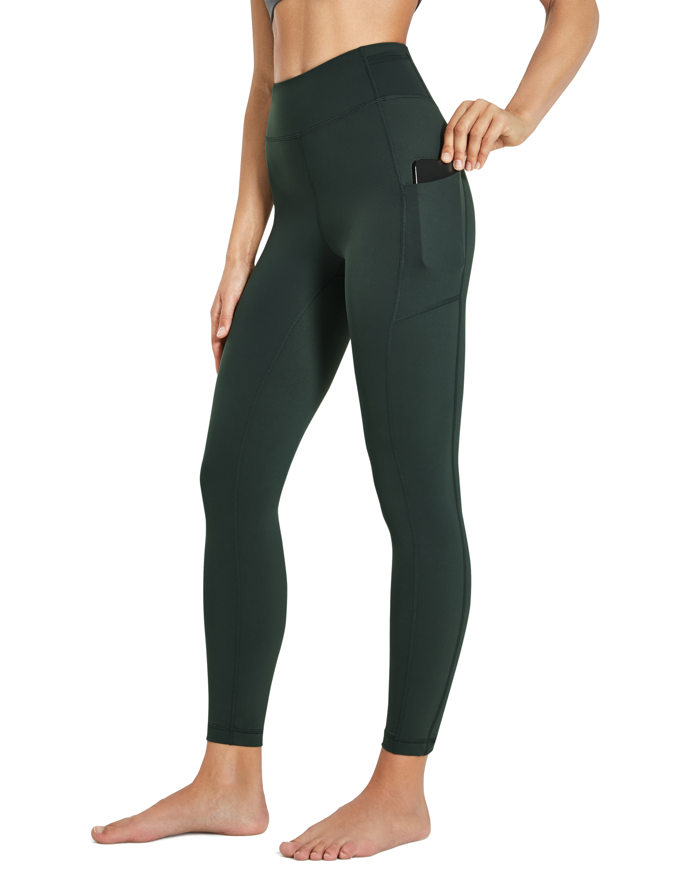 CRZ YOGA Women's Leggings High Waisted Yoga Pants Pockets 25 Inseam XS 0/2  New