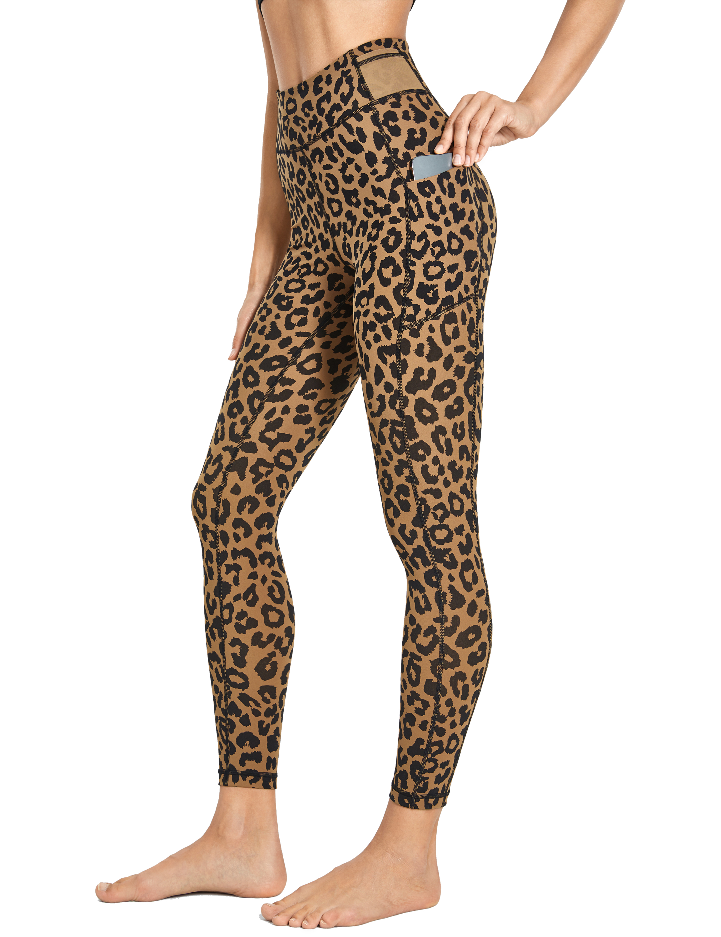 Leopard Print Women With Pocket High Waist Big Size Leggings