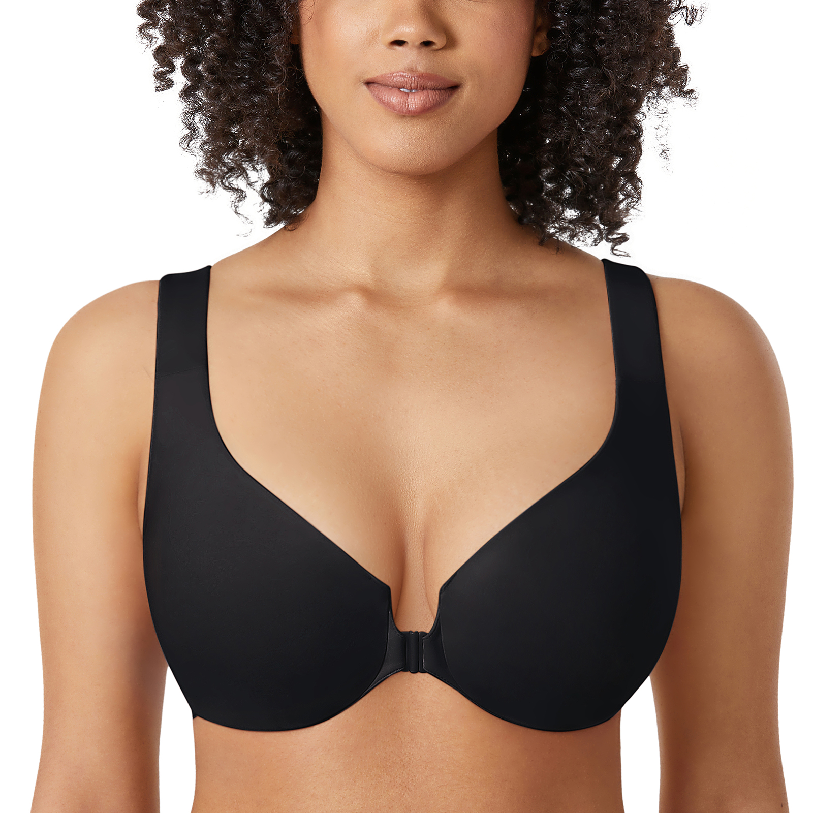 Women's Breathable Bras for Women Full-Coverage Front Closure T-Shirt Bra  Plus Size Comfy Push Up Comfortable Sexy Black : : Clothing, Shoes  & Accessories