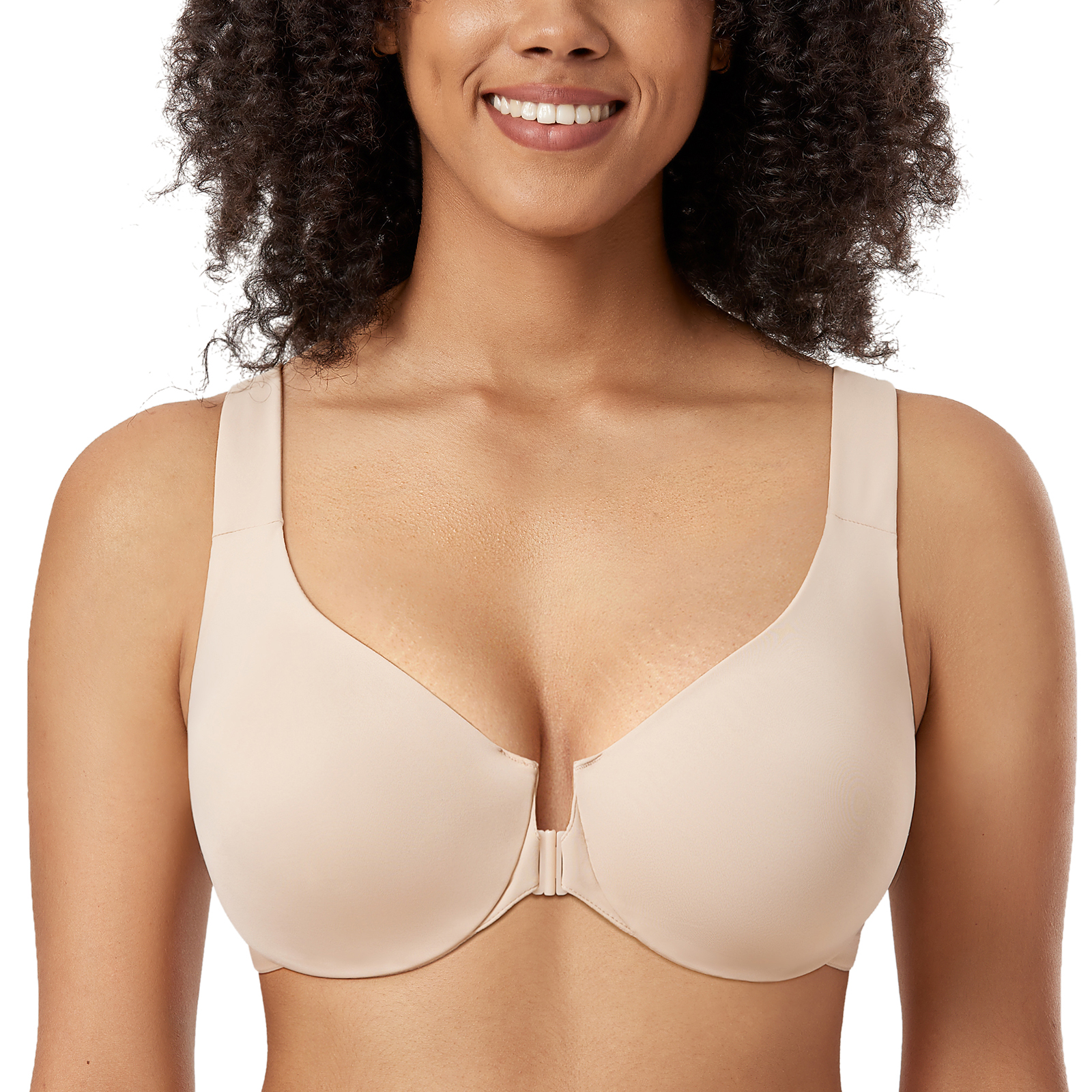 Womens Front Closure Padded Underwire Bras