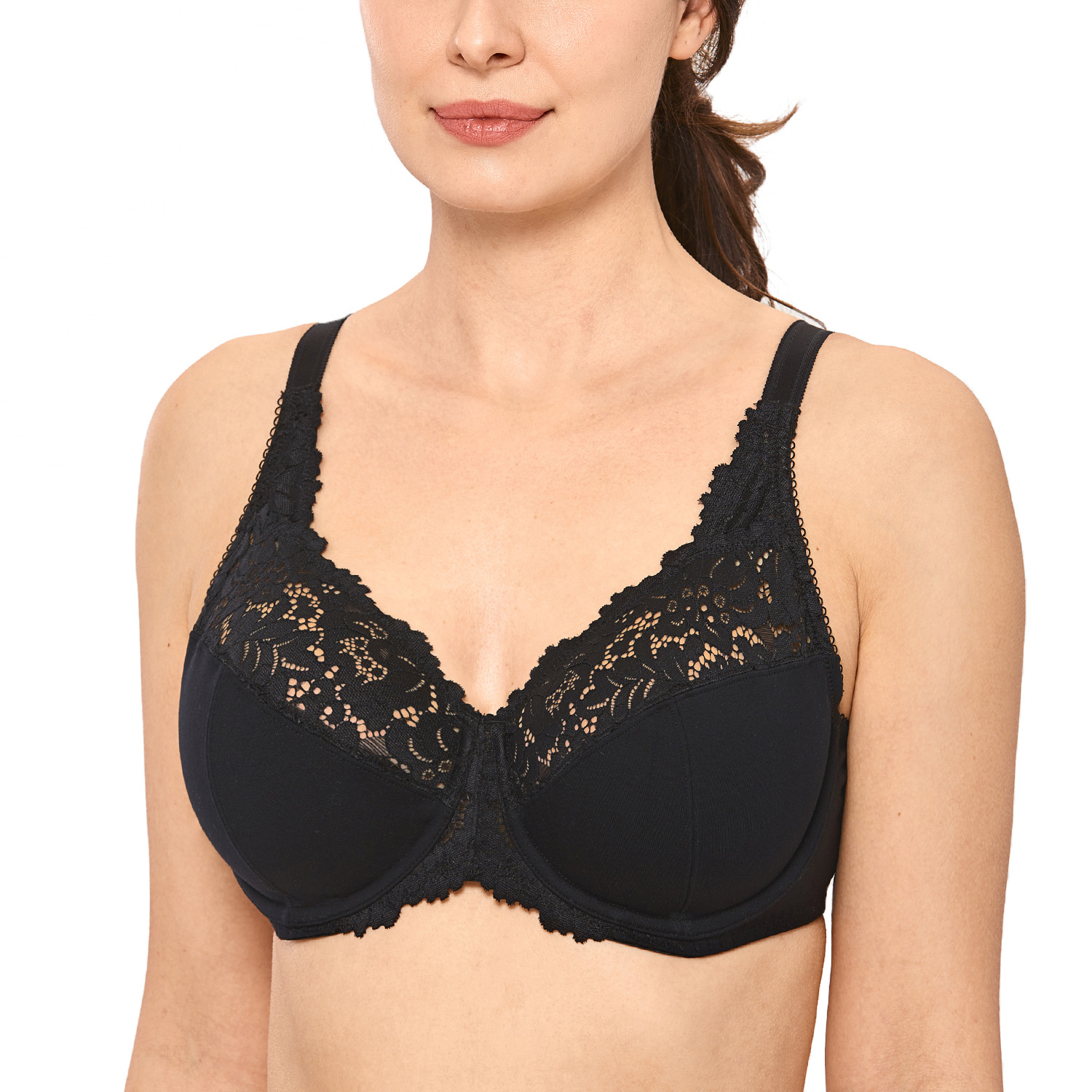 cotton underwire bras plus size