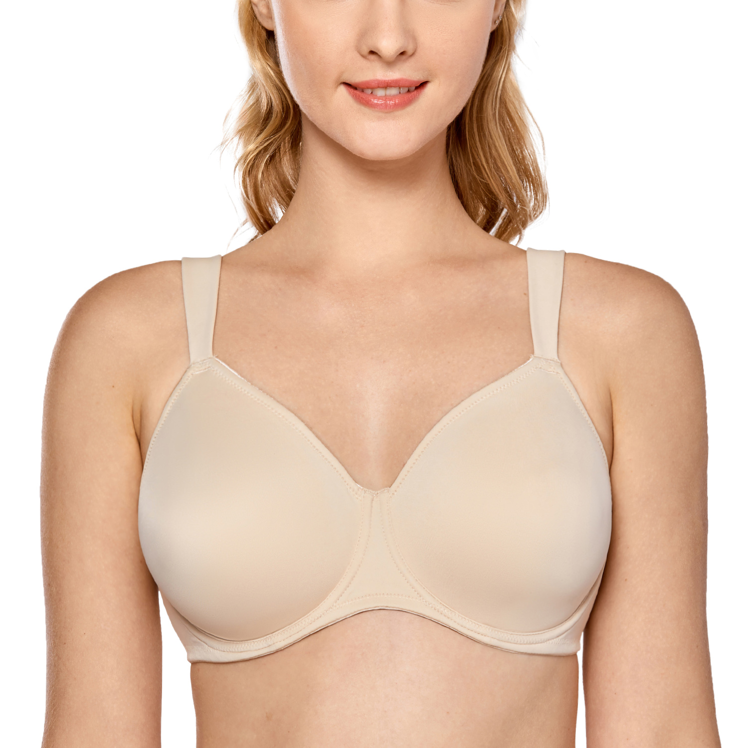 Delimira Women's Smooth Full Coverage Big Size T-Shirt Bra - Price