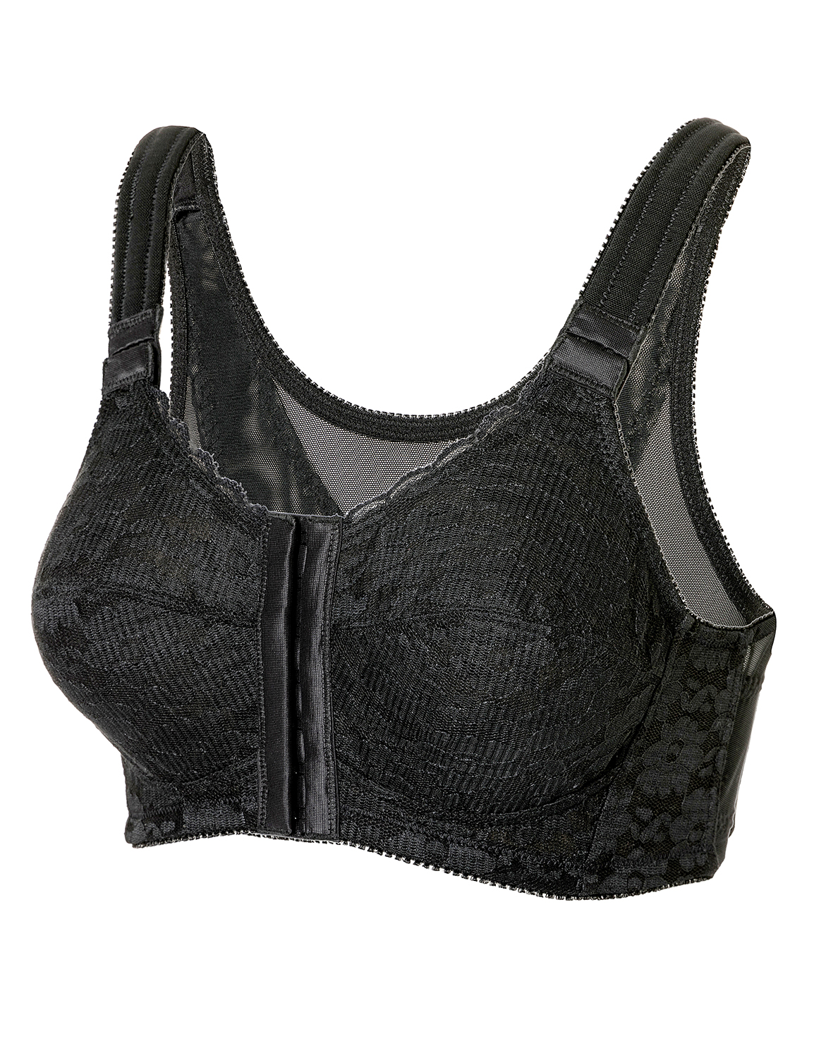 Women's Minimizer Front Closure Wireless Back Support Full Coverage Bra