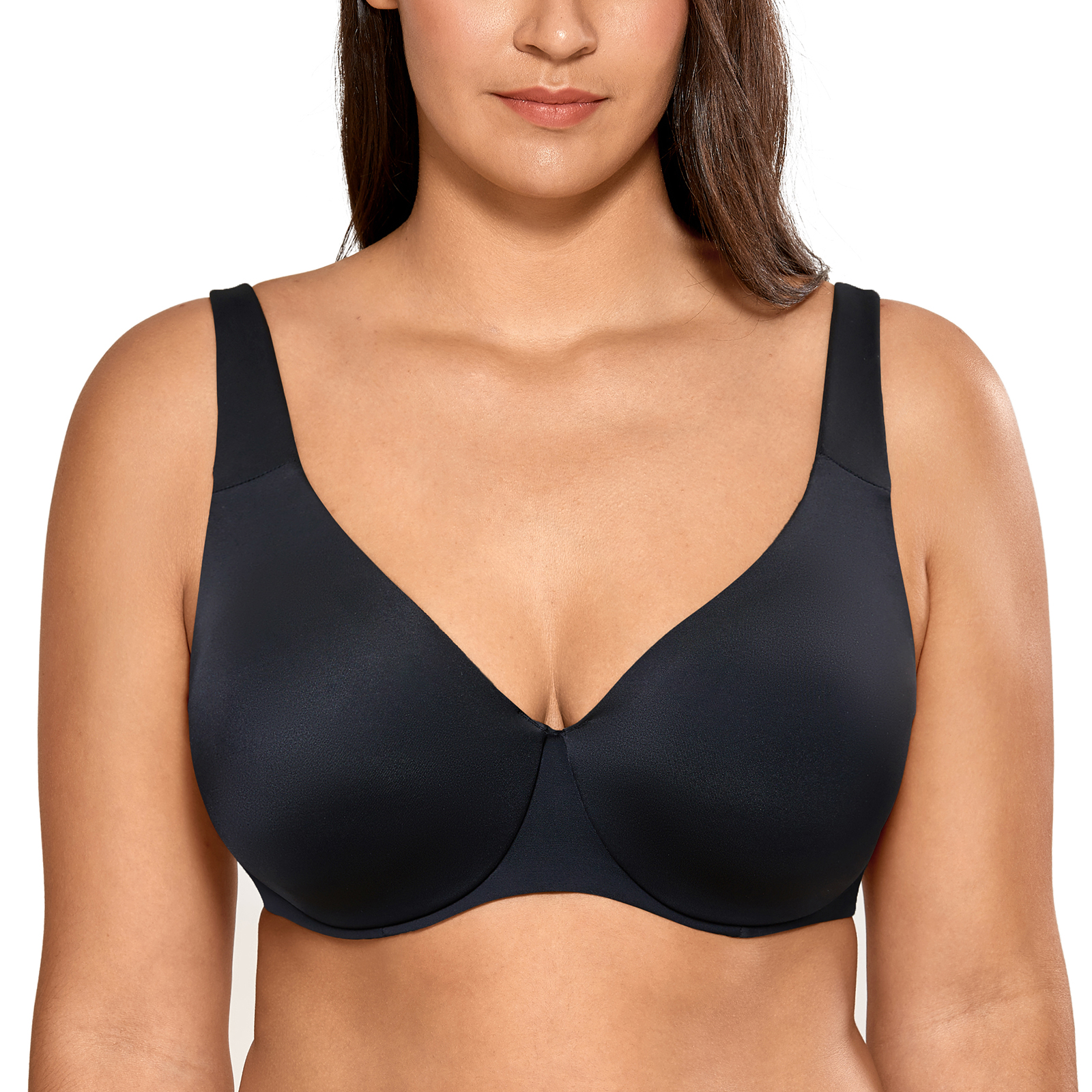 Aisilin Womens Minimizer Bra Plus Size Unlined Full Coverage Smooth Underwire Ebay