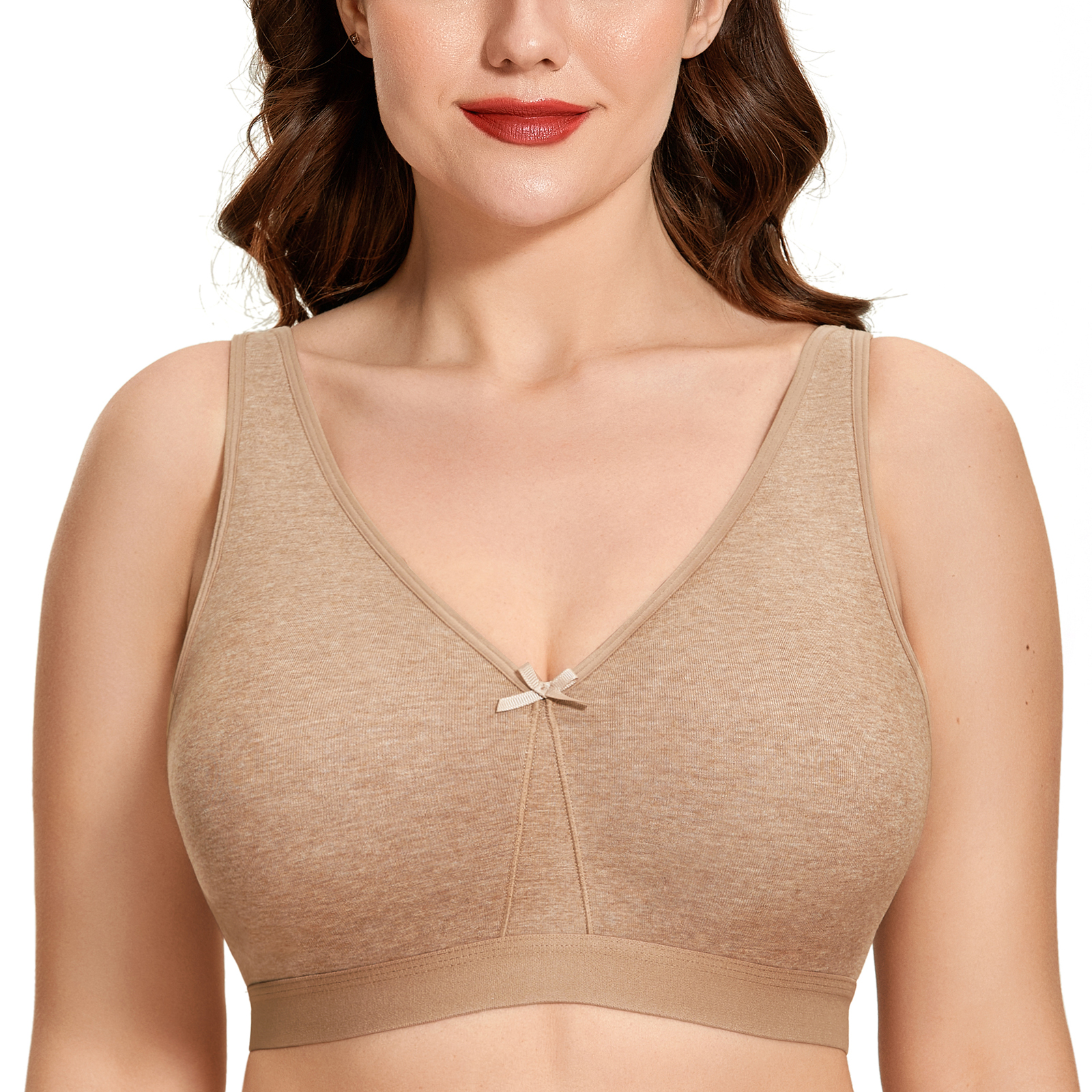 AISILIN Women's Seamless Unlined Underwire Anti-slip Strapless Bra Plus  Size No Padded Convertible Invisible Bandeau 32 34 36 38 40 42 44 46 B C D  DD