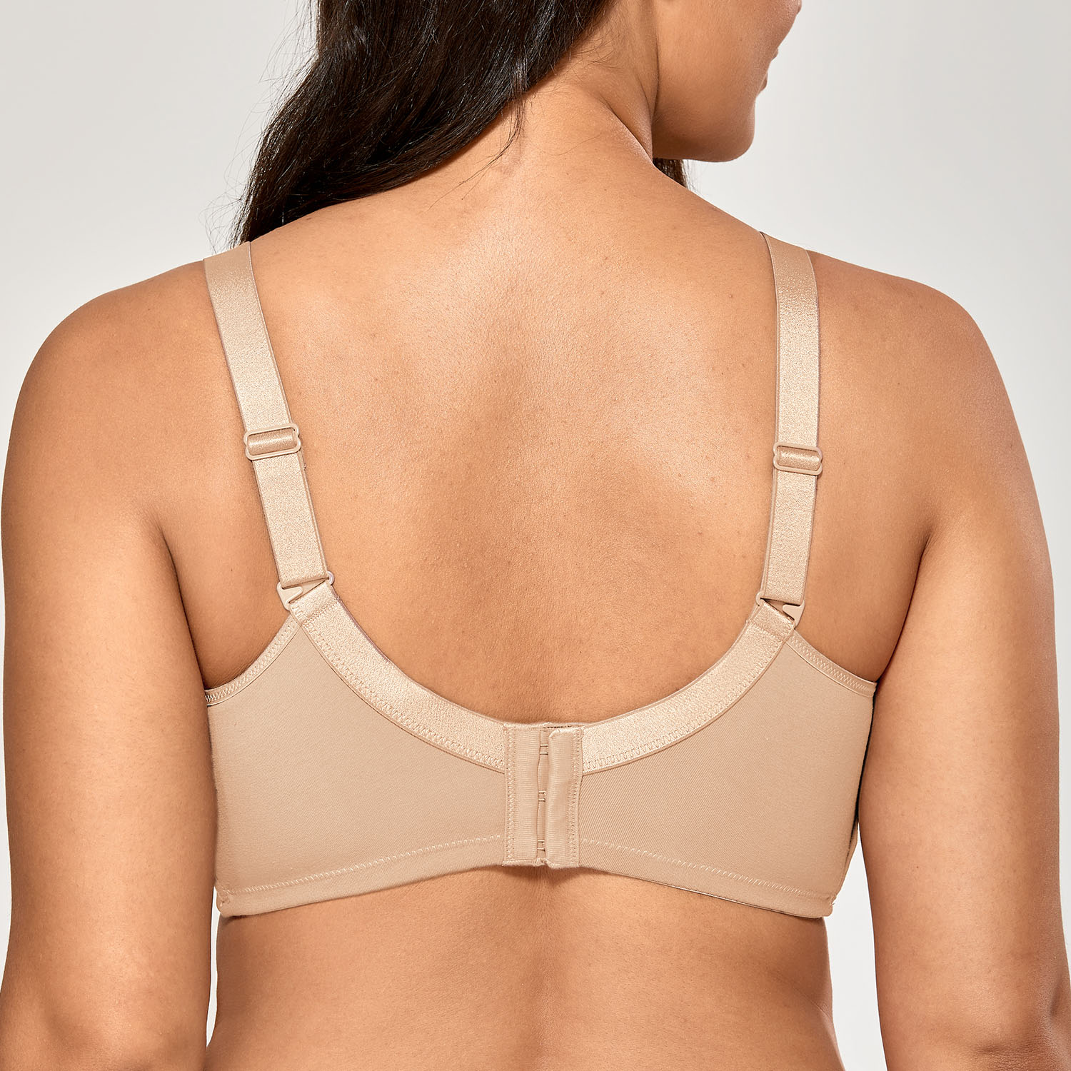 DELIMIRA Women's Mastectomy Pocket Bra Full Cup Cotton Wireless Comfort  Barely Buff 34C : : Fashion