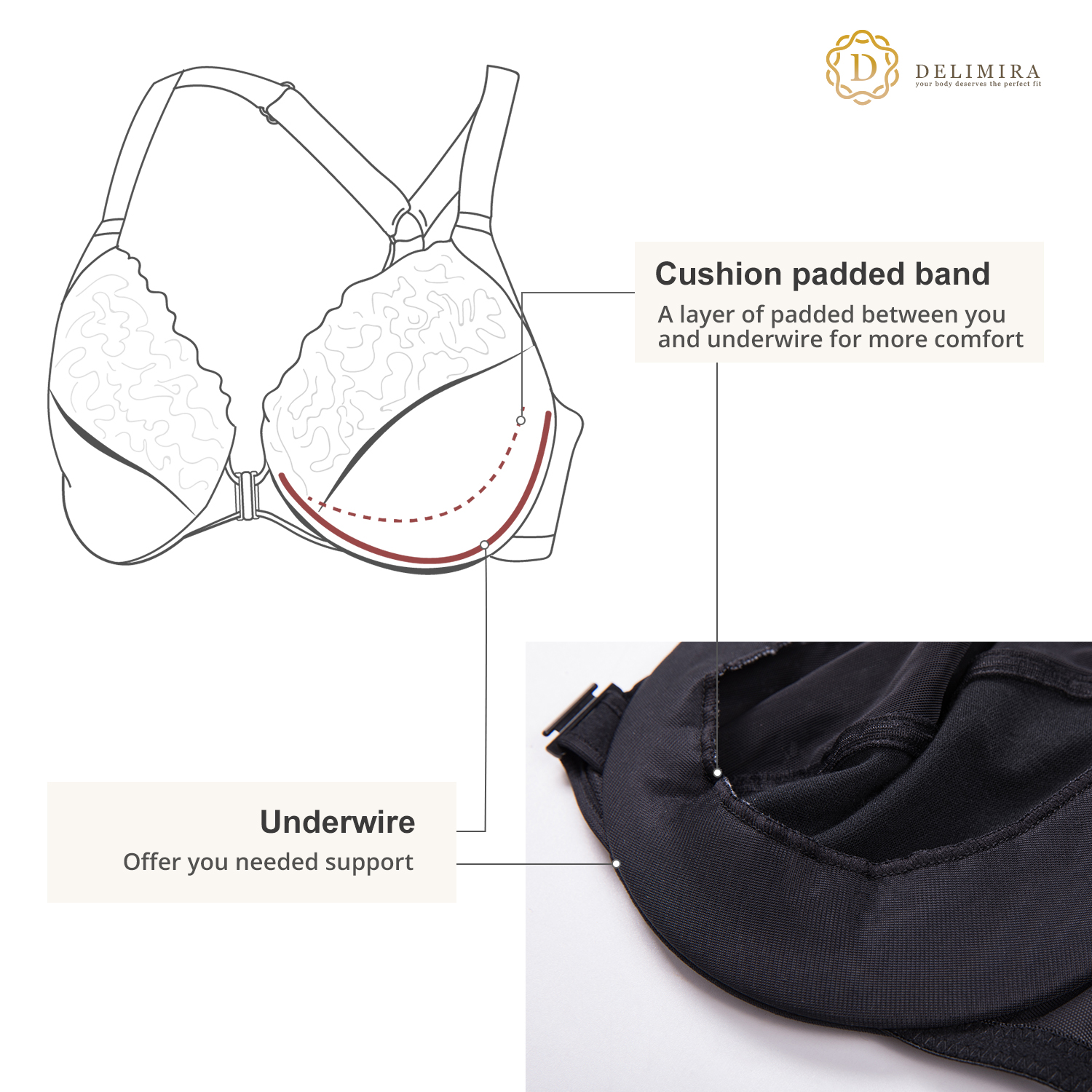 Women's Minimizer Bra Plus Size Full Coverage Sheer Underwire